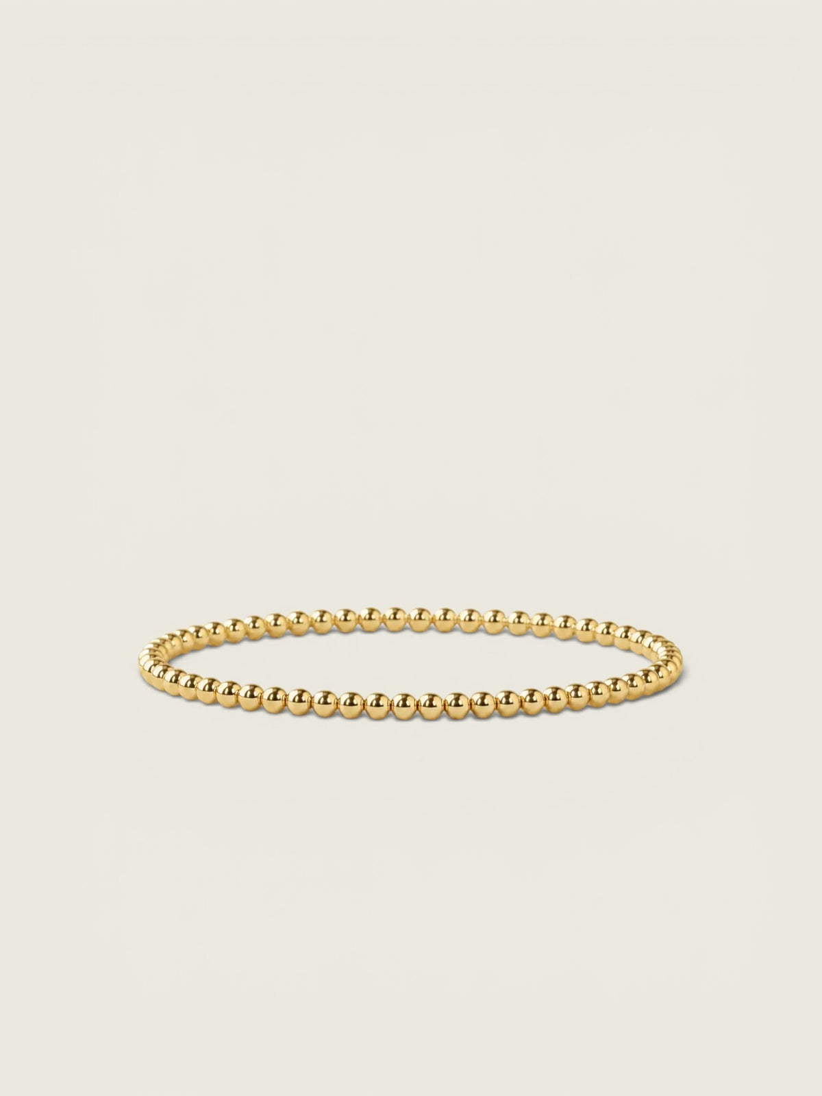 3mm Gold Stacking Bracelet - Smooth