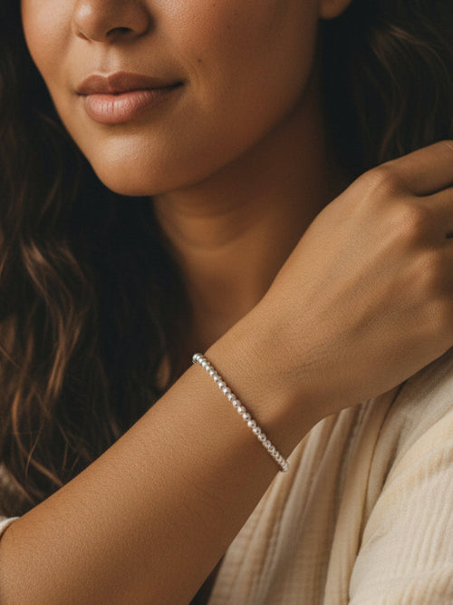3mm Silver Stacking Bracelet - Smooth