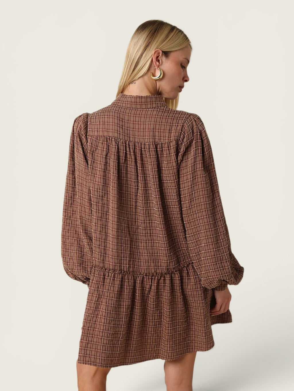 Caden Plaid Mini Dress