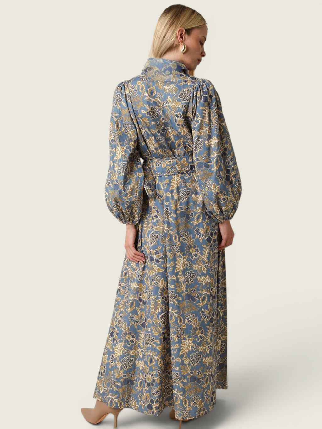 Jasmin Floral Belted Maxi Dress
