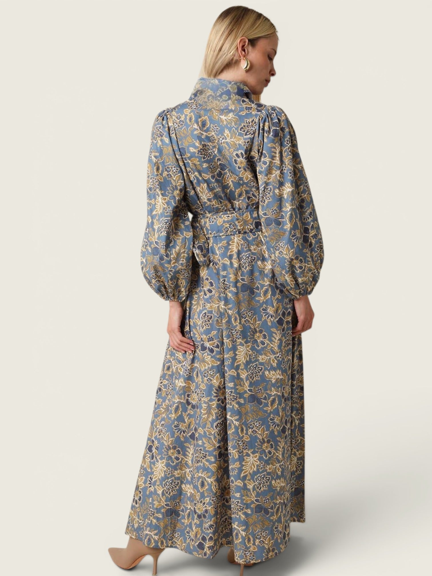 Jasmin Floral Belted Maxi Dress