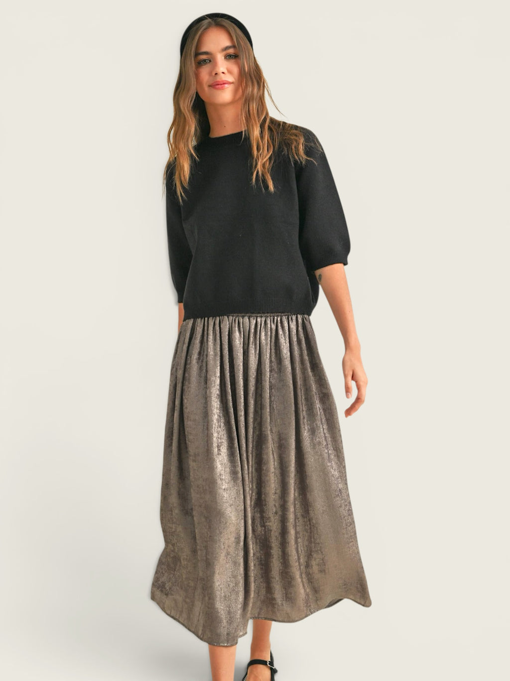 Short Sleeve Sweater Top