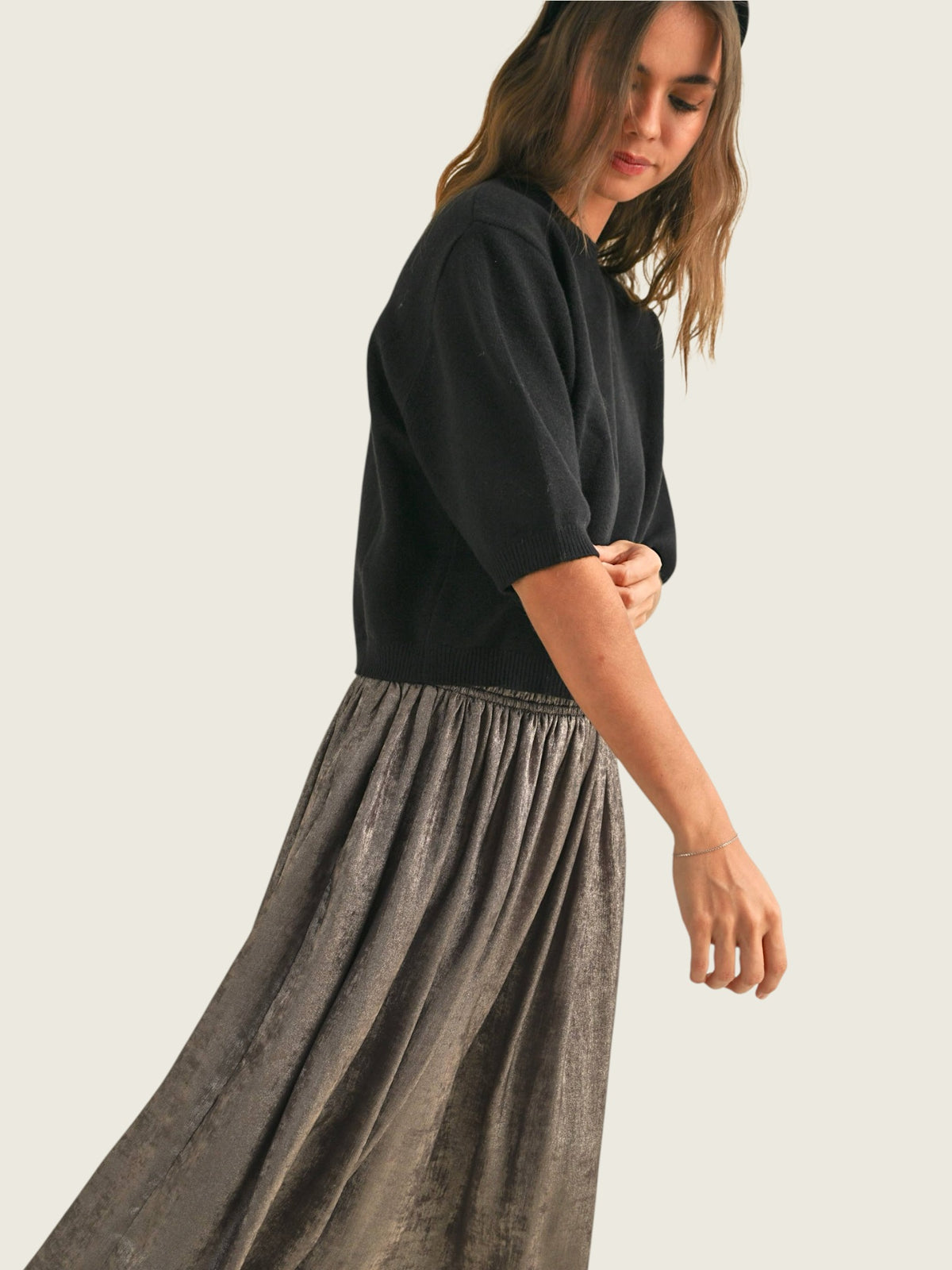 Short Sleeve Sweater Top
