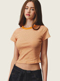 Crew Neck Stripe T-Shirt
