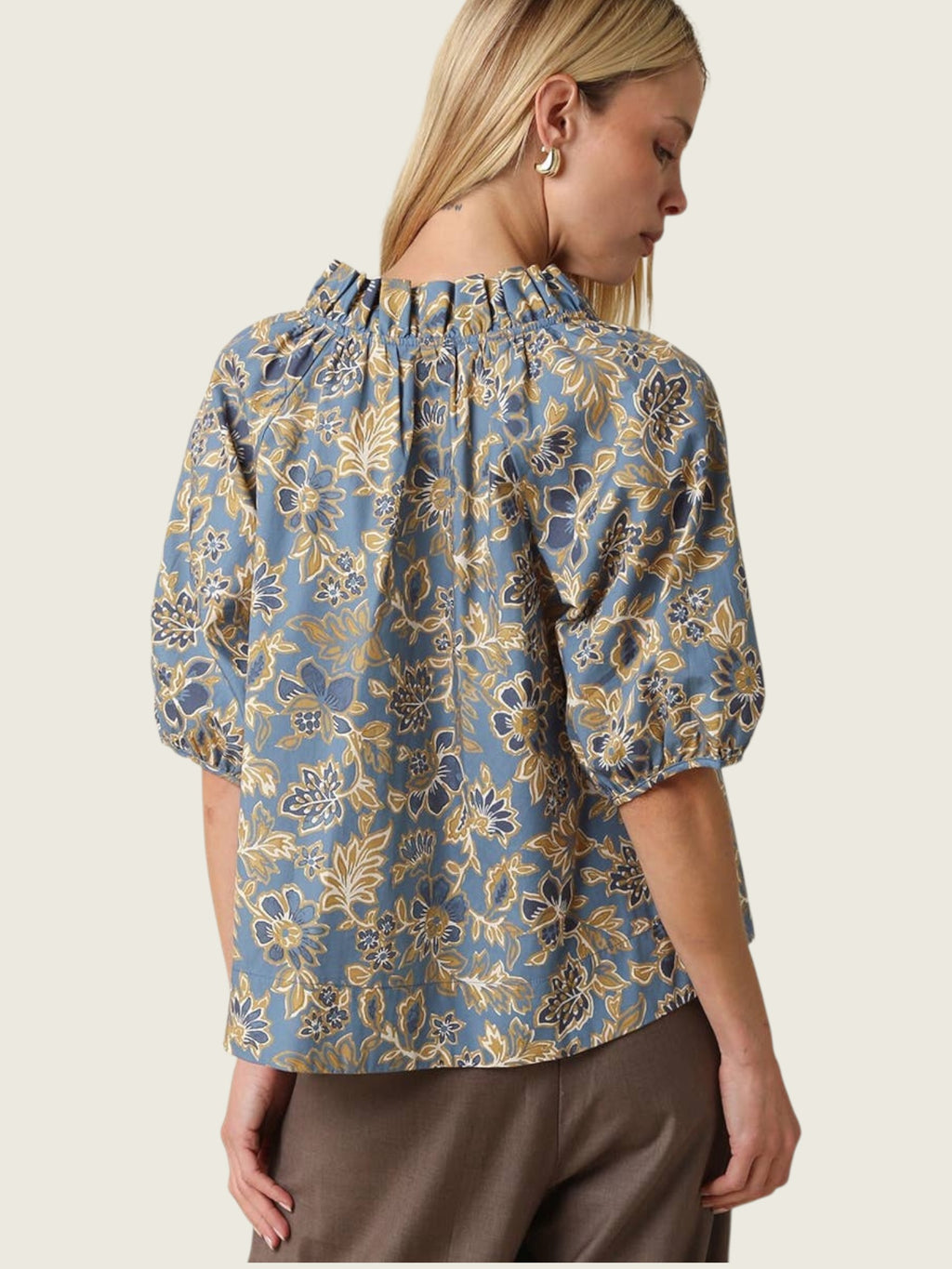 Marina Floral Puff Sleeve Blouse
