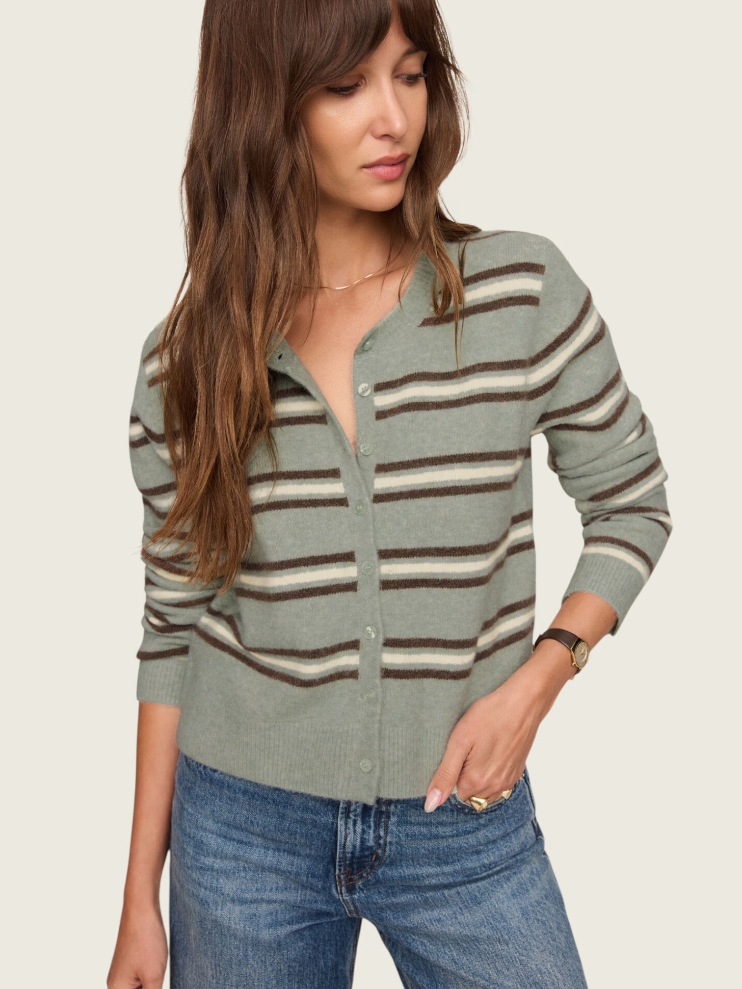 Medina Stripe Cardigan