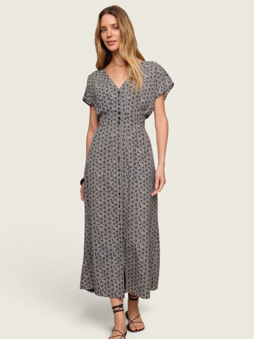 Sanna Iris Floral Midi Dress