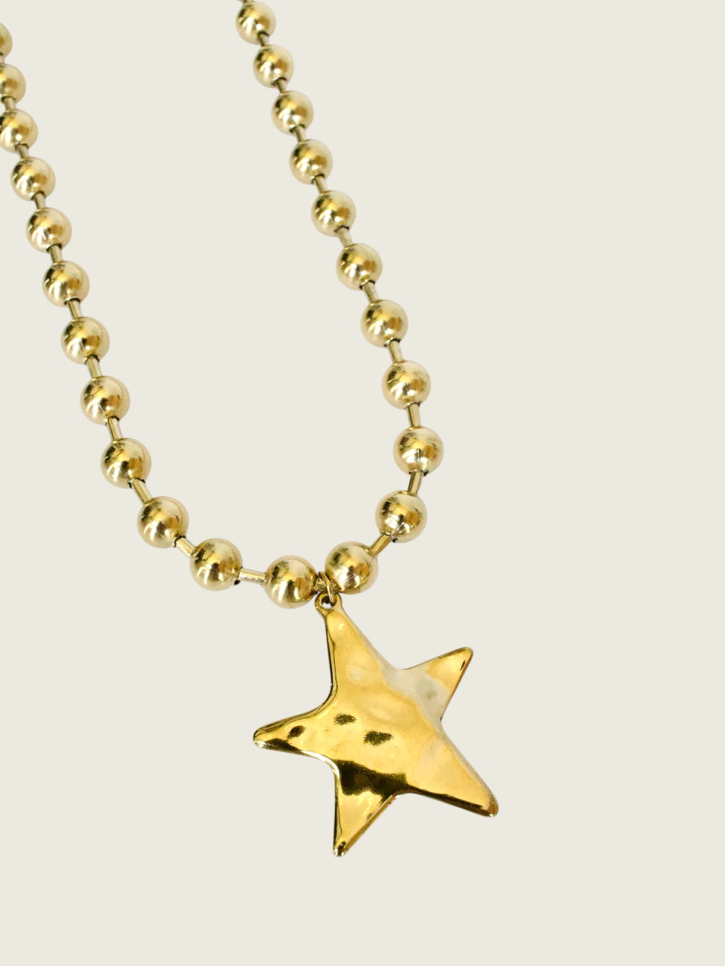 Barb & Star Necklace - Gold On Gold