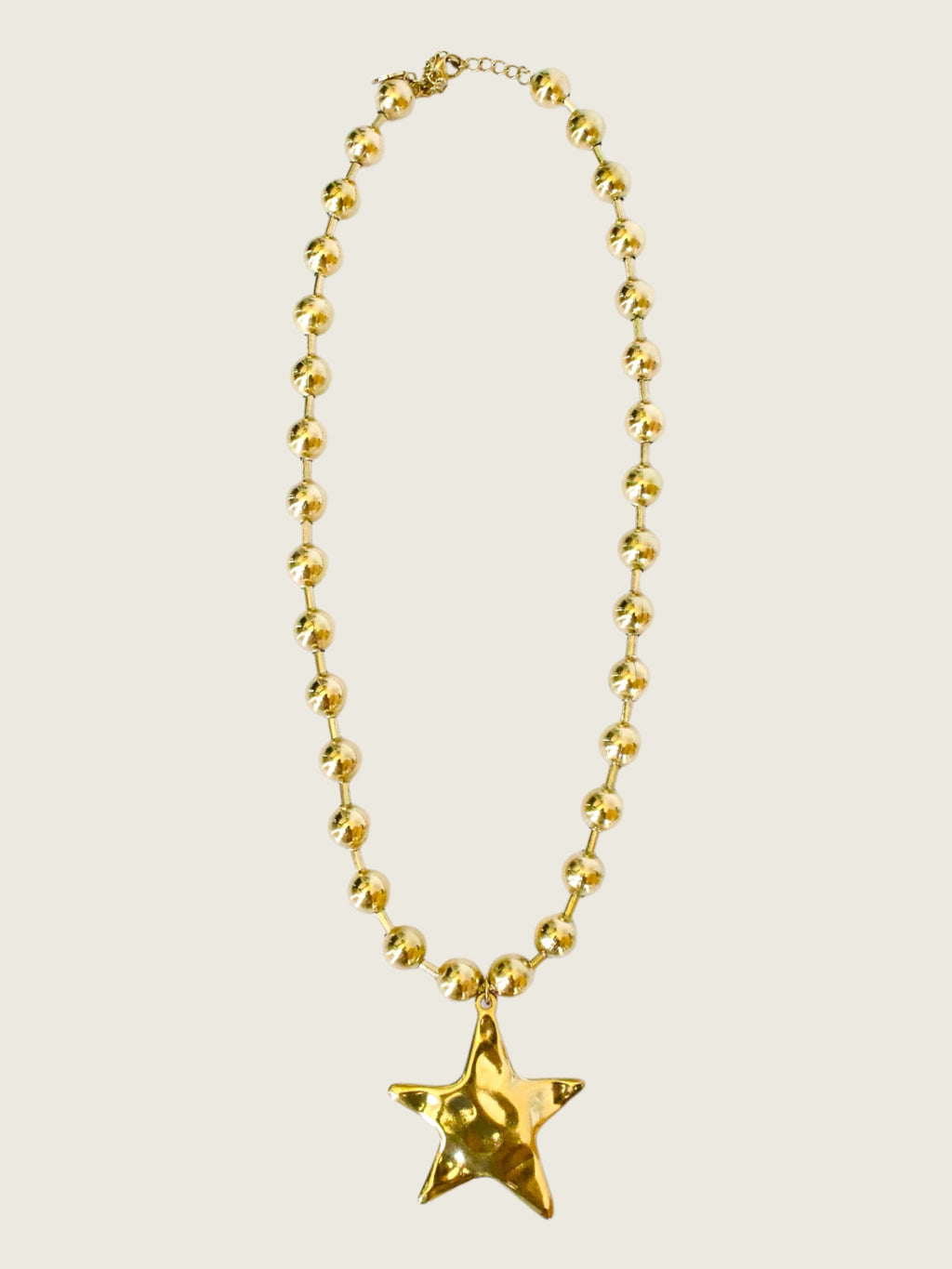 Barb & Star Necklace - Gold On Gold