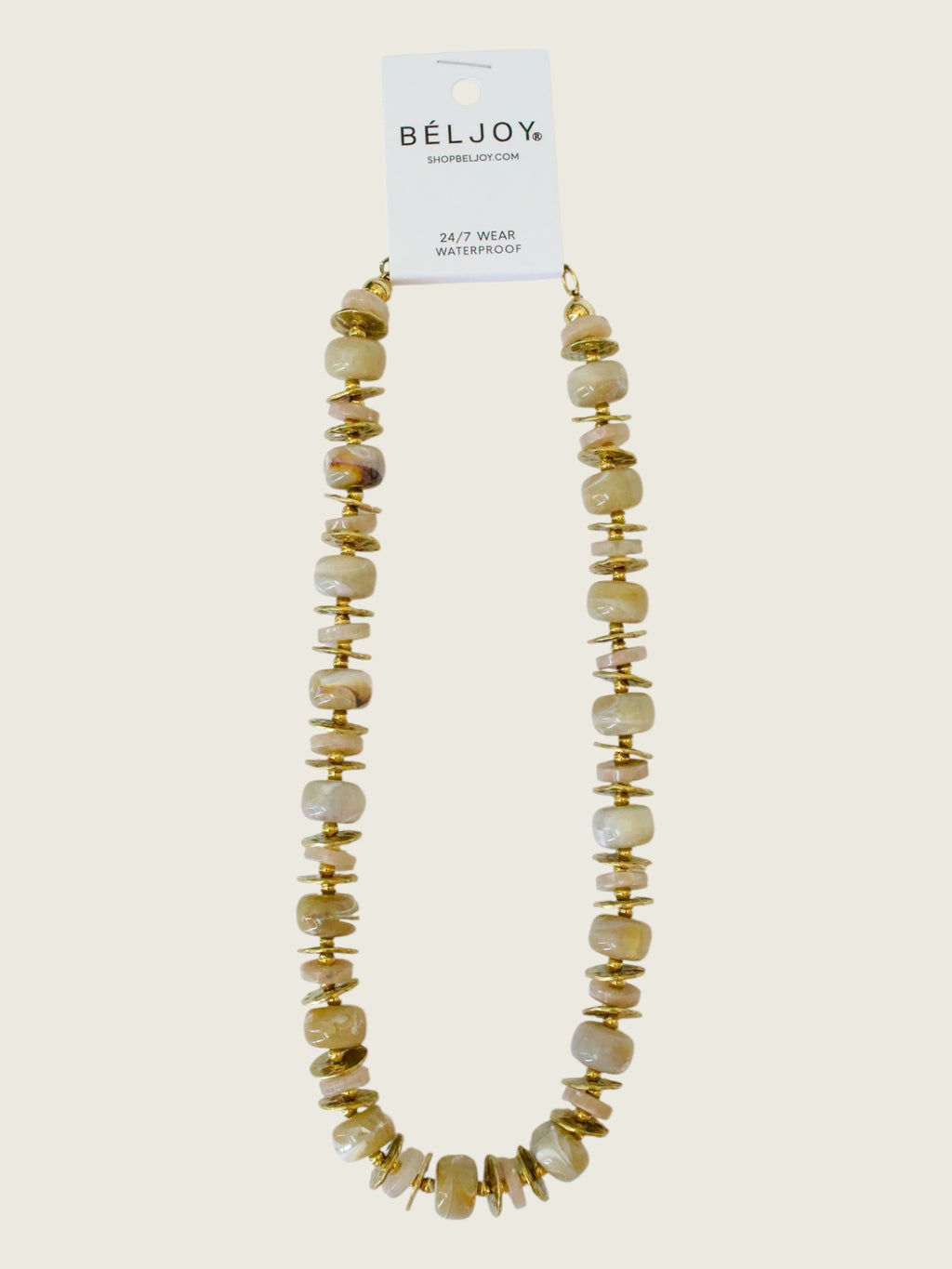 Ozark Chunky Beaded Necklace - Brown