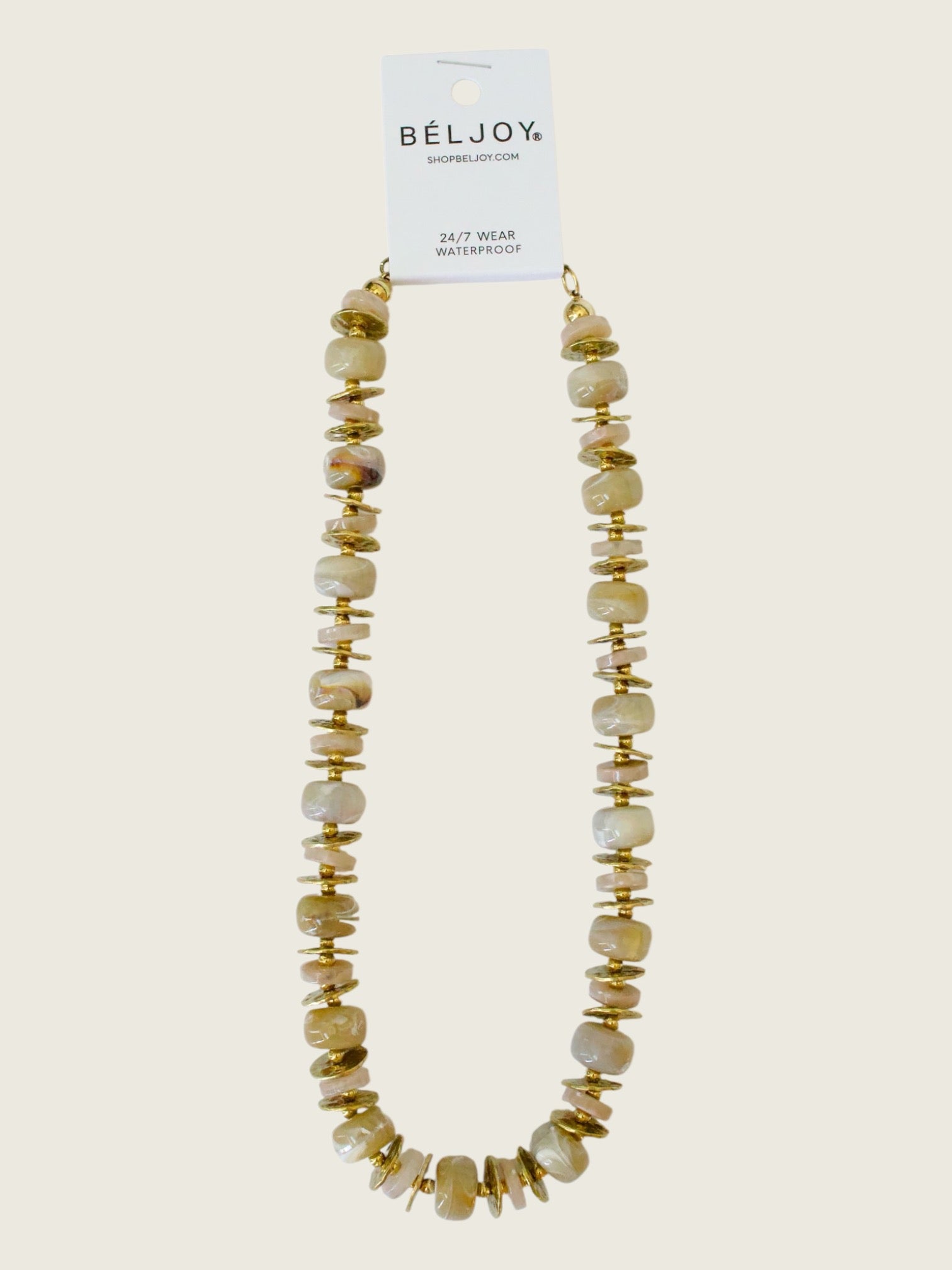 Ozark Chunky Beaded Necklace - Brown