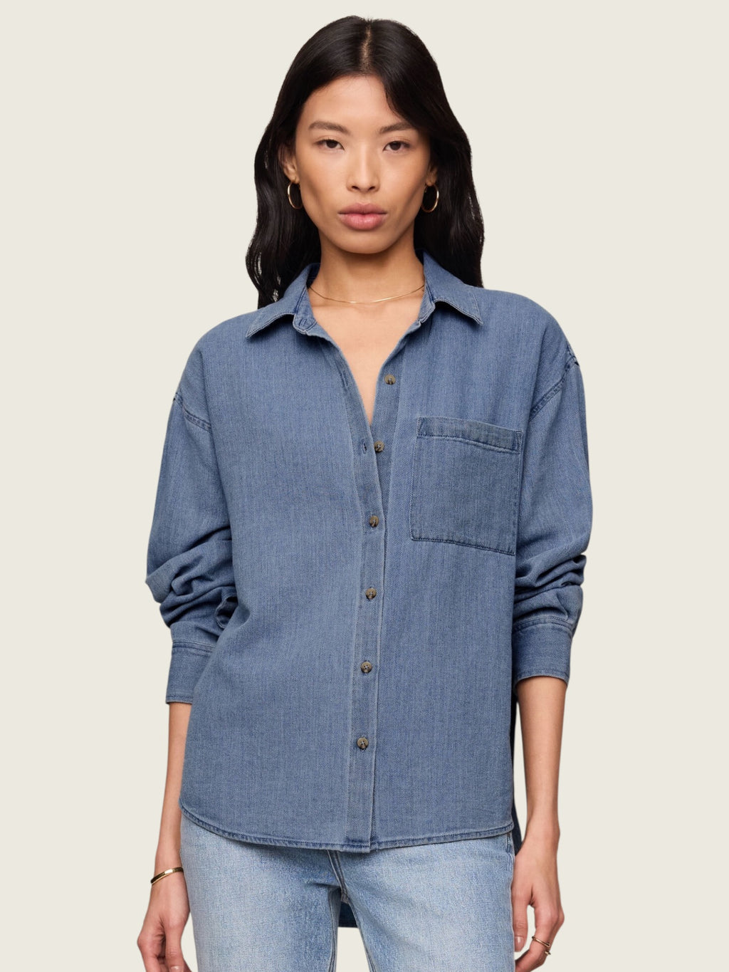 The Perfect Twill Button Up