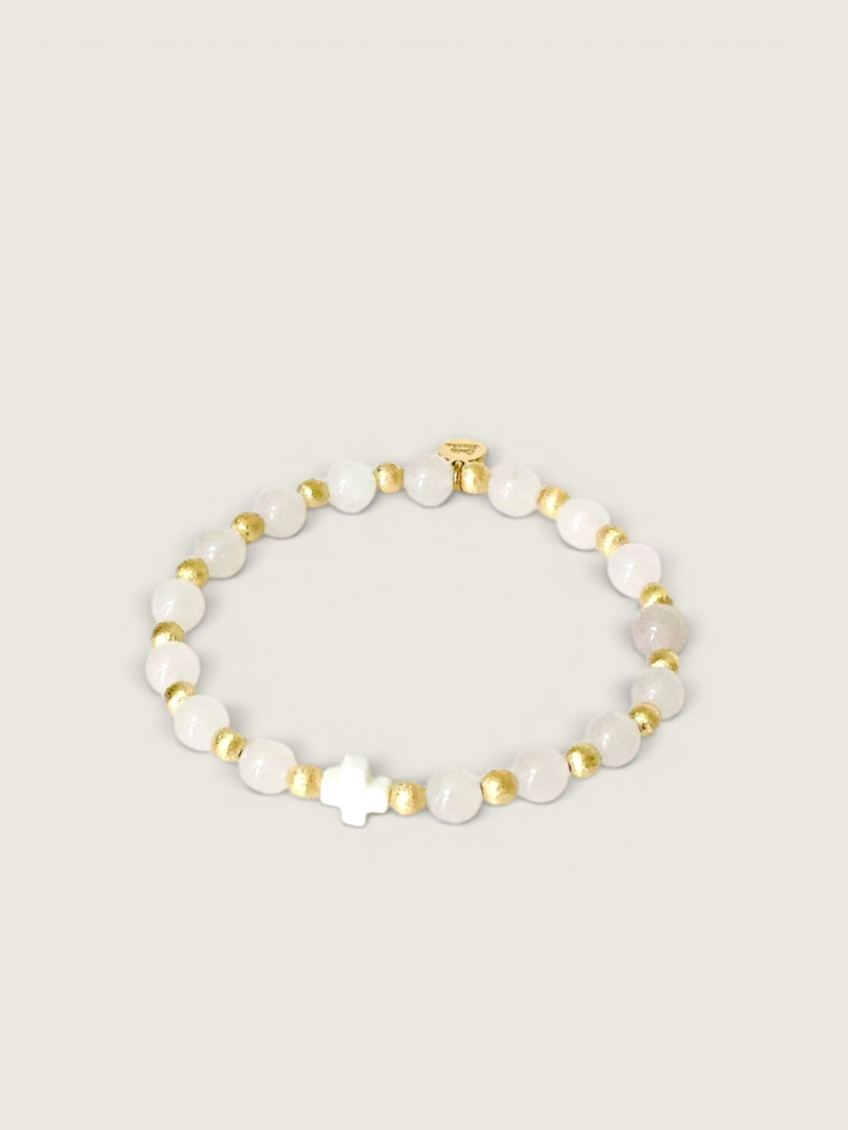 White Everyday Cross Bracelet