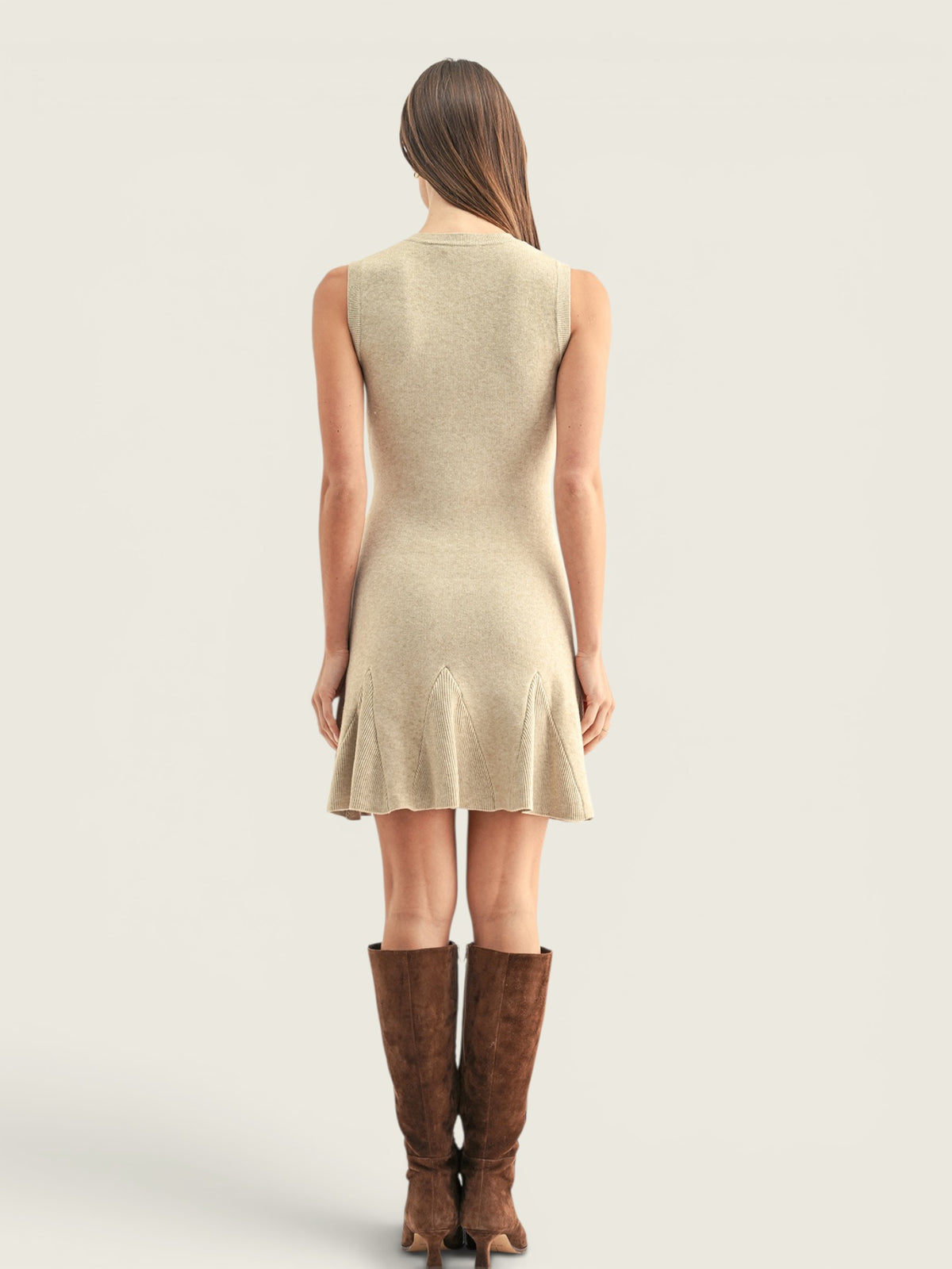 Gabrielle Flared Knit Mini Dress