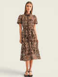 Lennon Lace Midi Shirt Dress