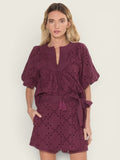 Delphi Embroidered Eyelet Top