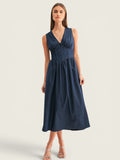 Arabelle Chambray Midi Dress