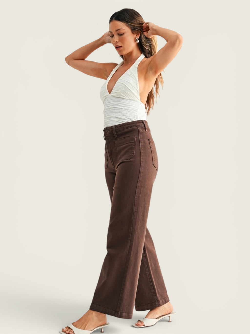 Patch Pocket Wide Leg