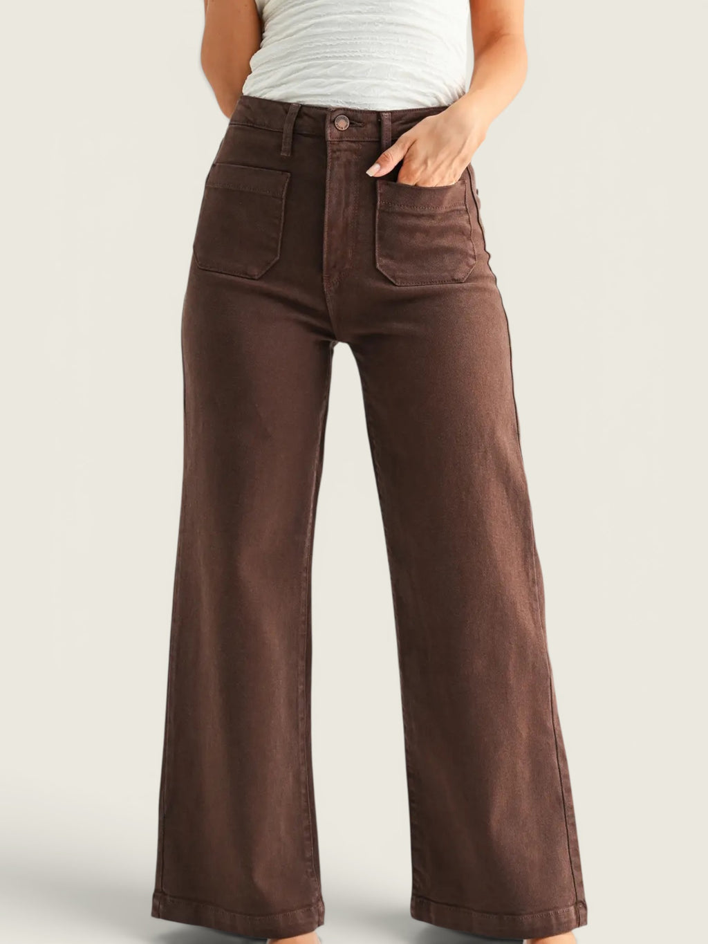 Patch Pocket Wide Leg