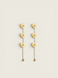 Gold Heart Duster Drop Earrings