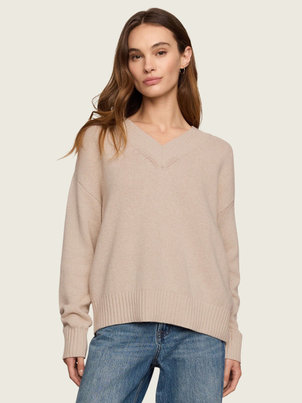 Cloud Spun V-Neck Sweater