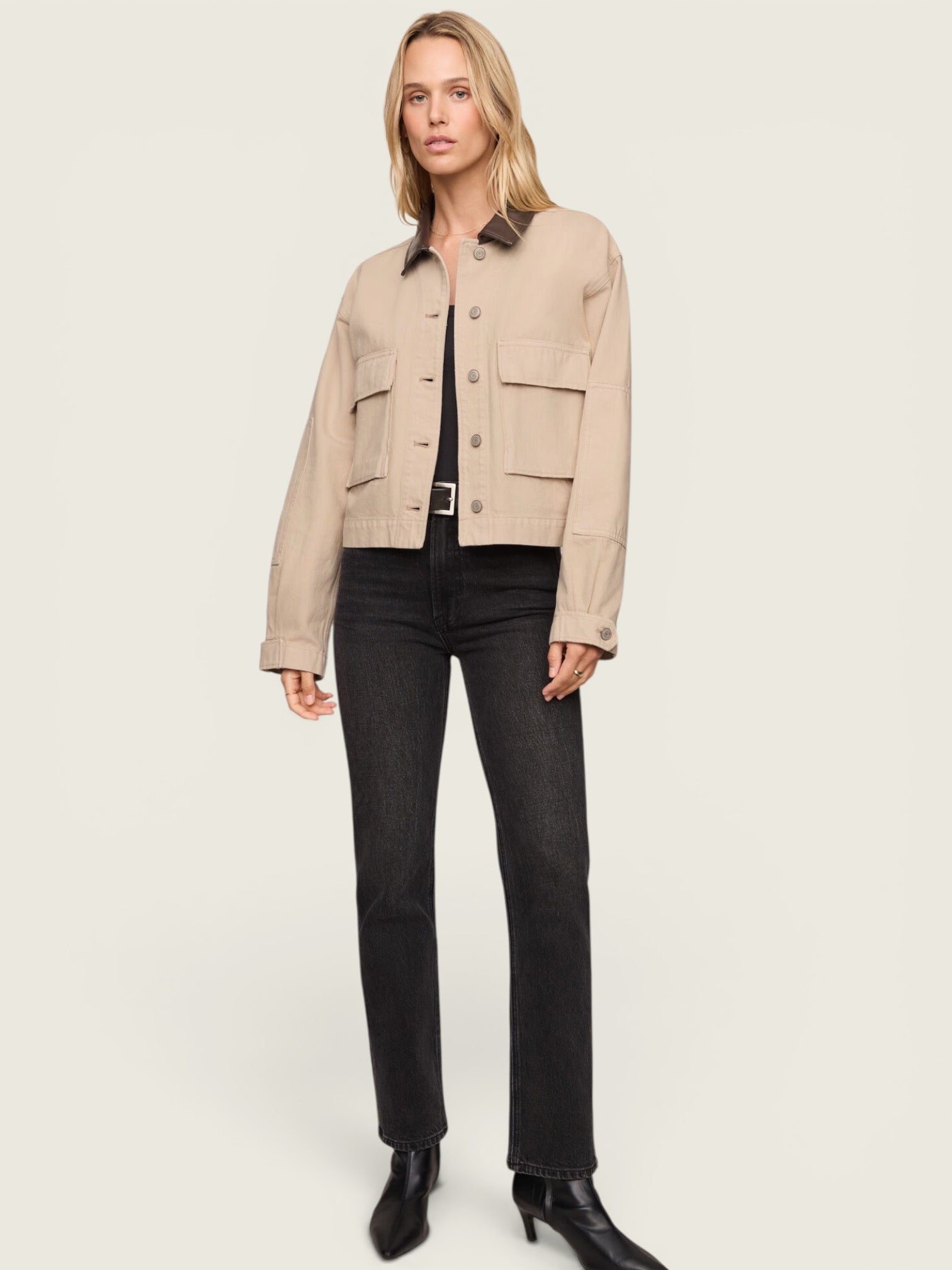 Rey Cropped Chore Jacket