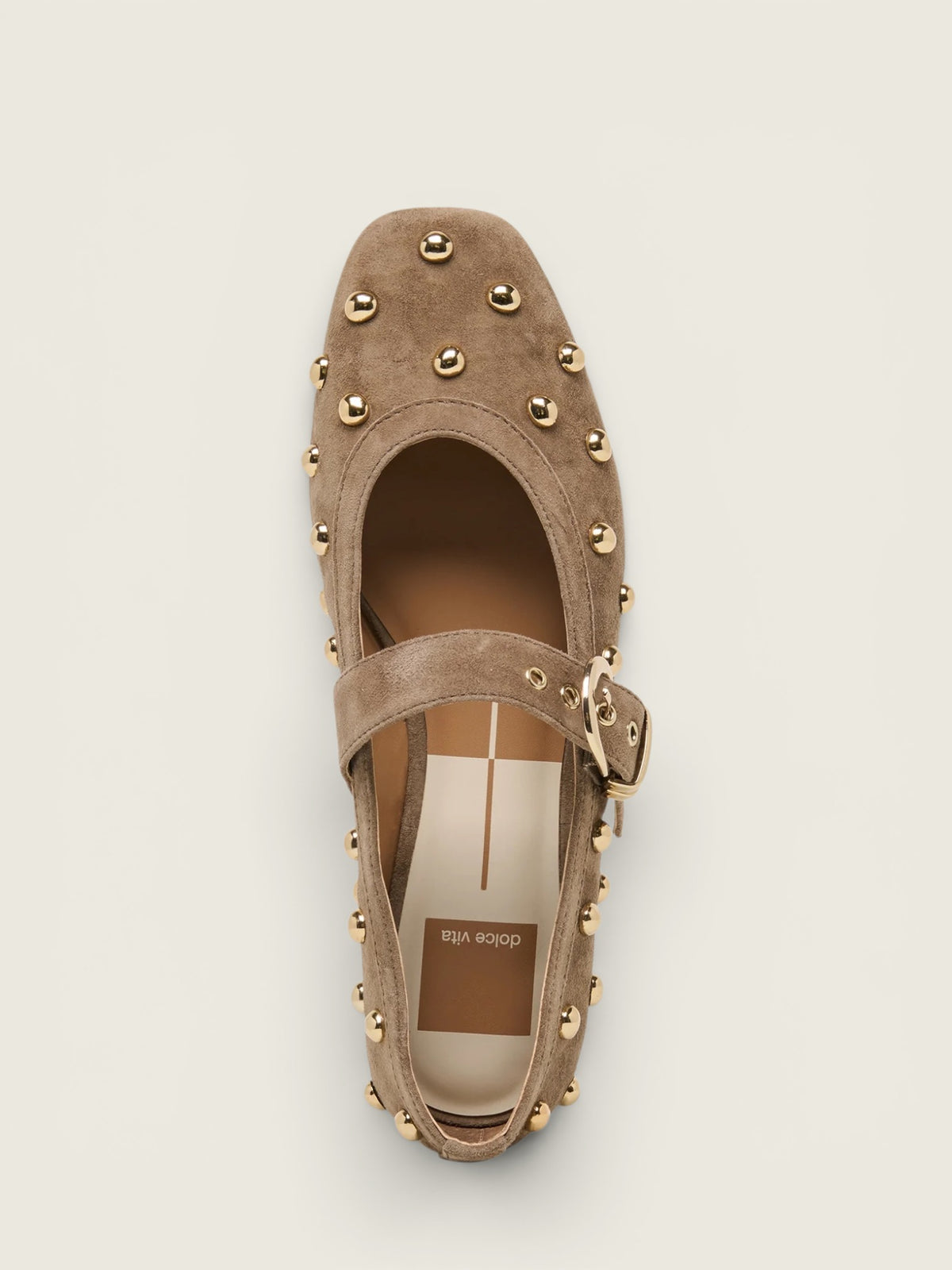 Mikel Stud Suede Flats
