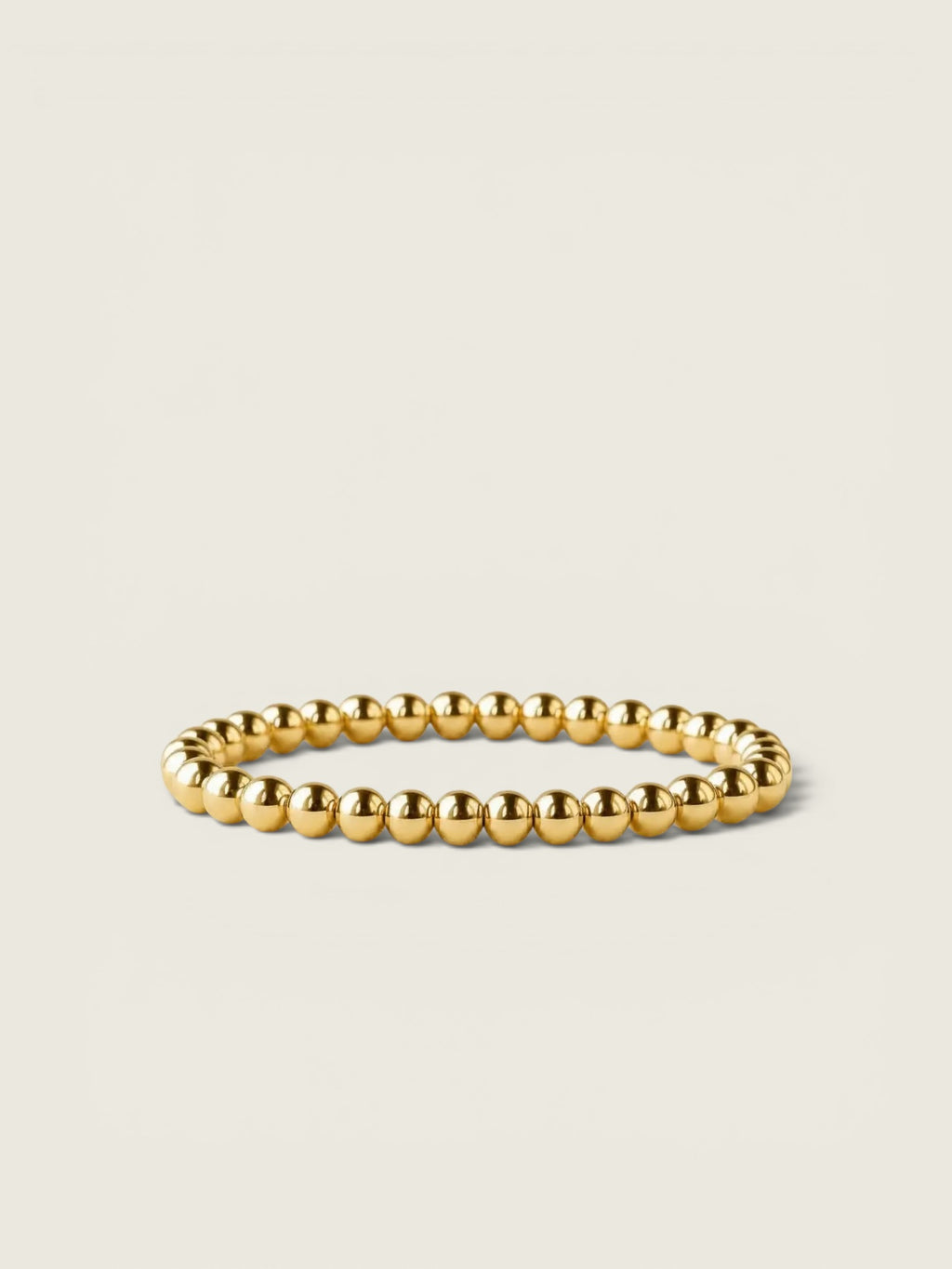 6mm Gold Stacking Bracelet - Smooth