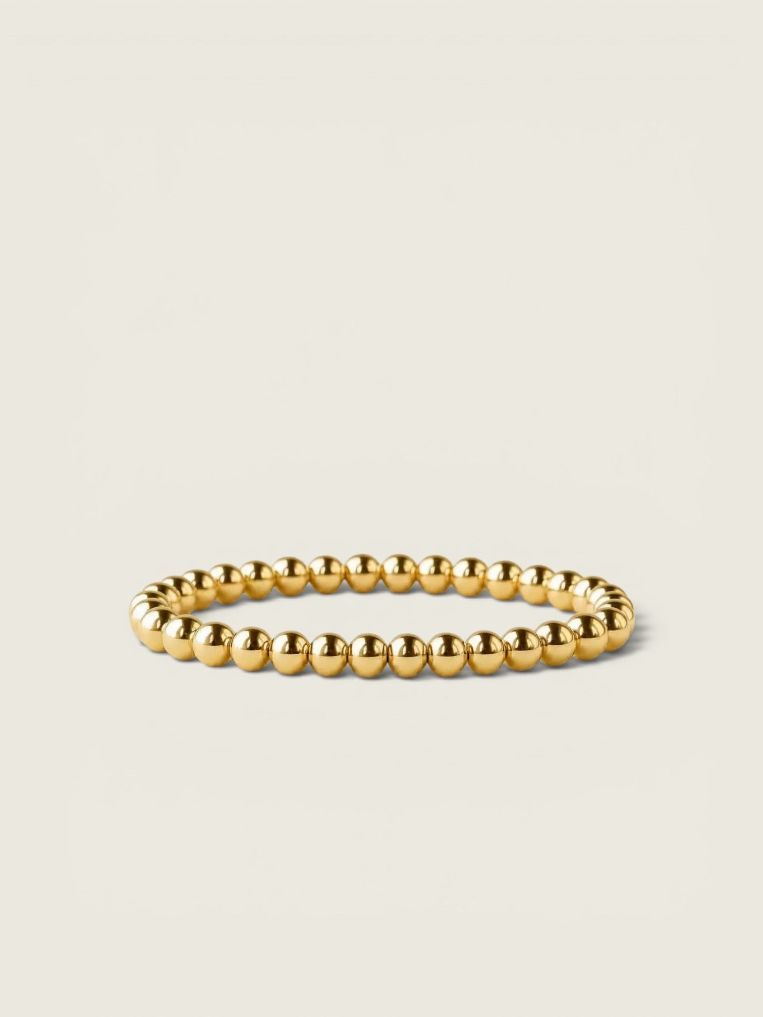 6mm Gold Stacking Bracelet - Smooth