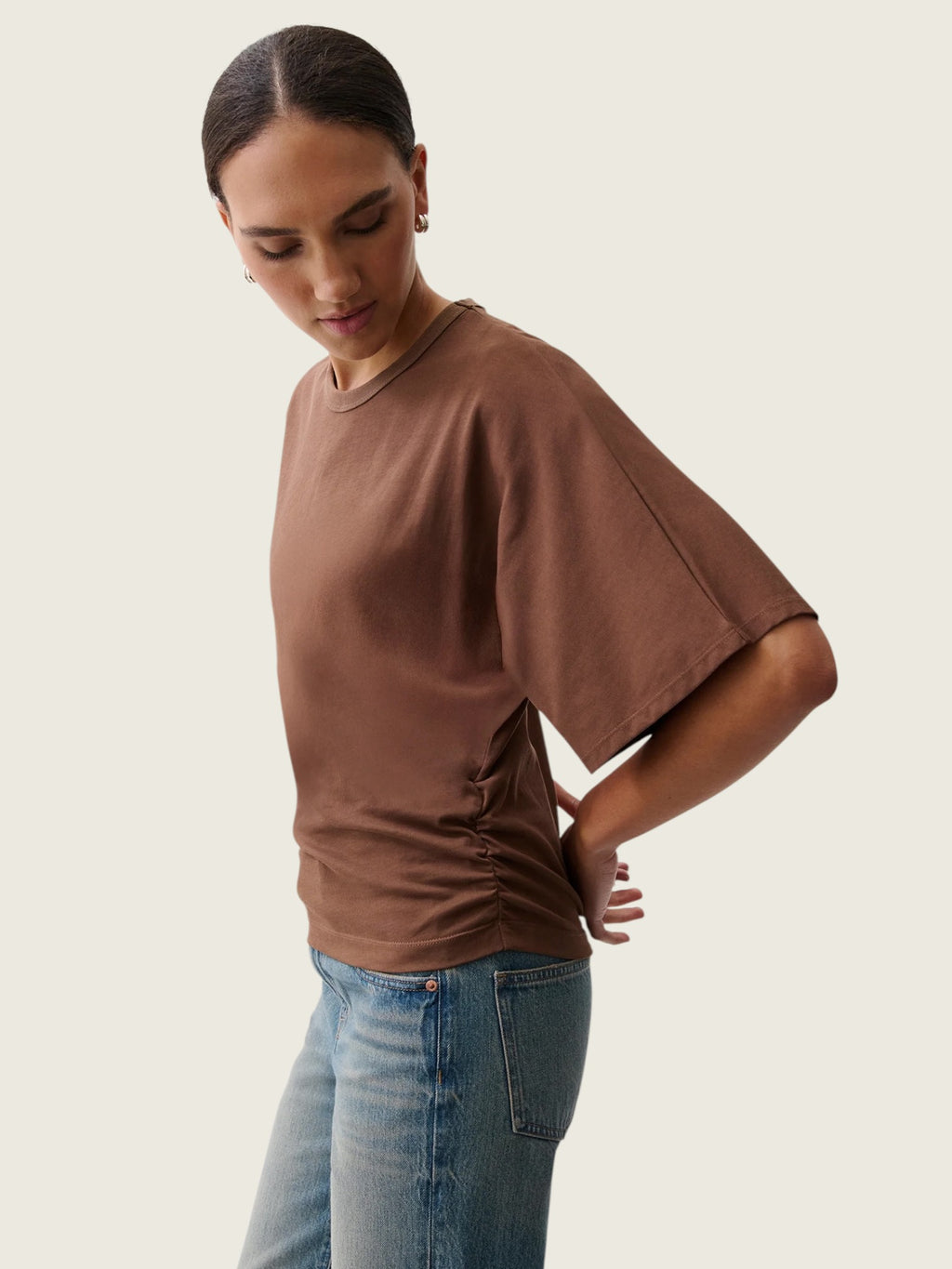 Veronica Kimono Sleeve Fitted Tee