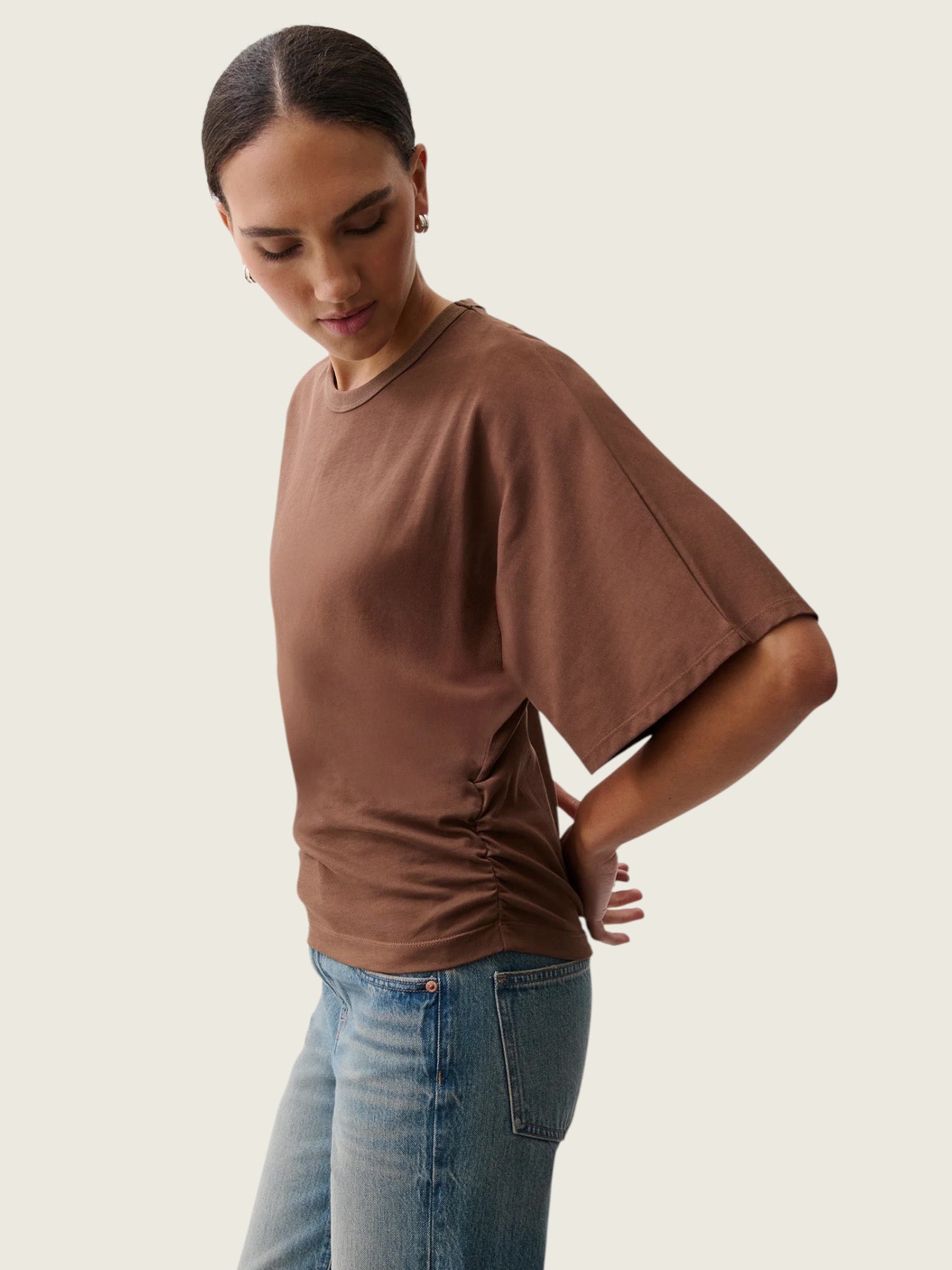 Veronica Kimono Sleeve Fitted Tee