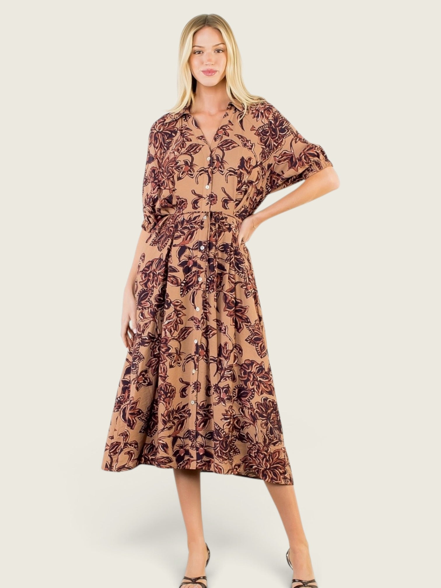 Erika Floral Print Dress
