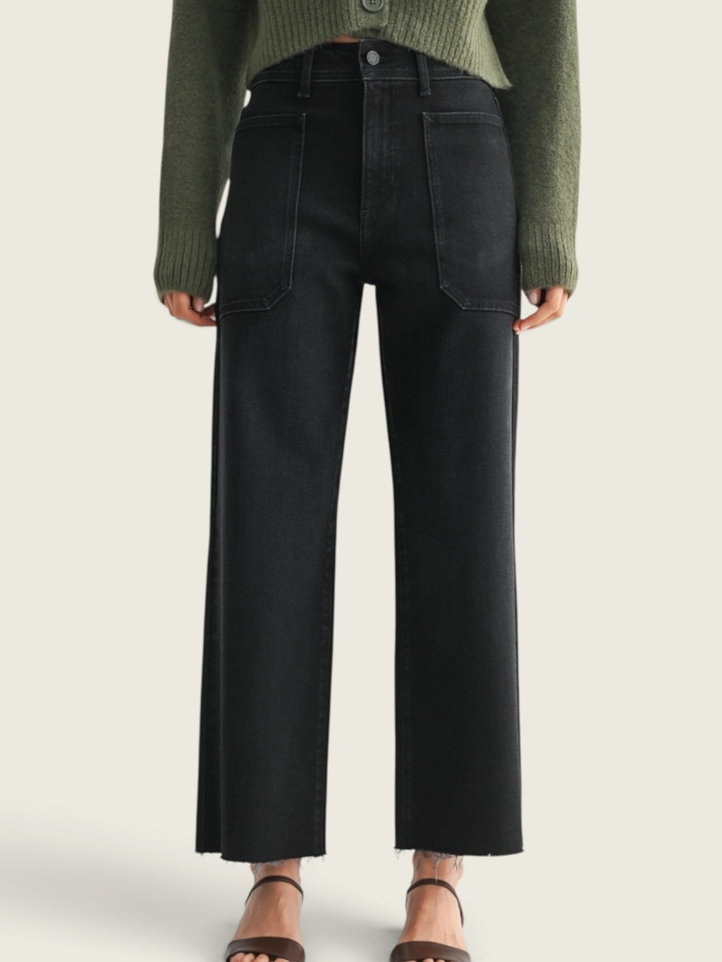 High Rise Utility Wide Leg