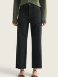 High Rise Utility Wide Leg