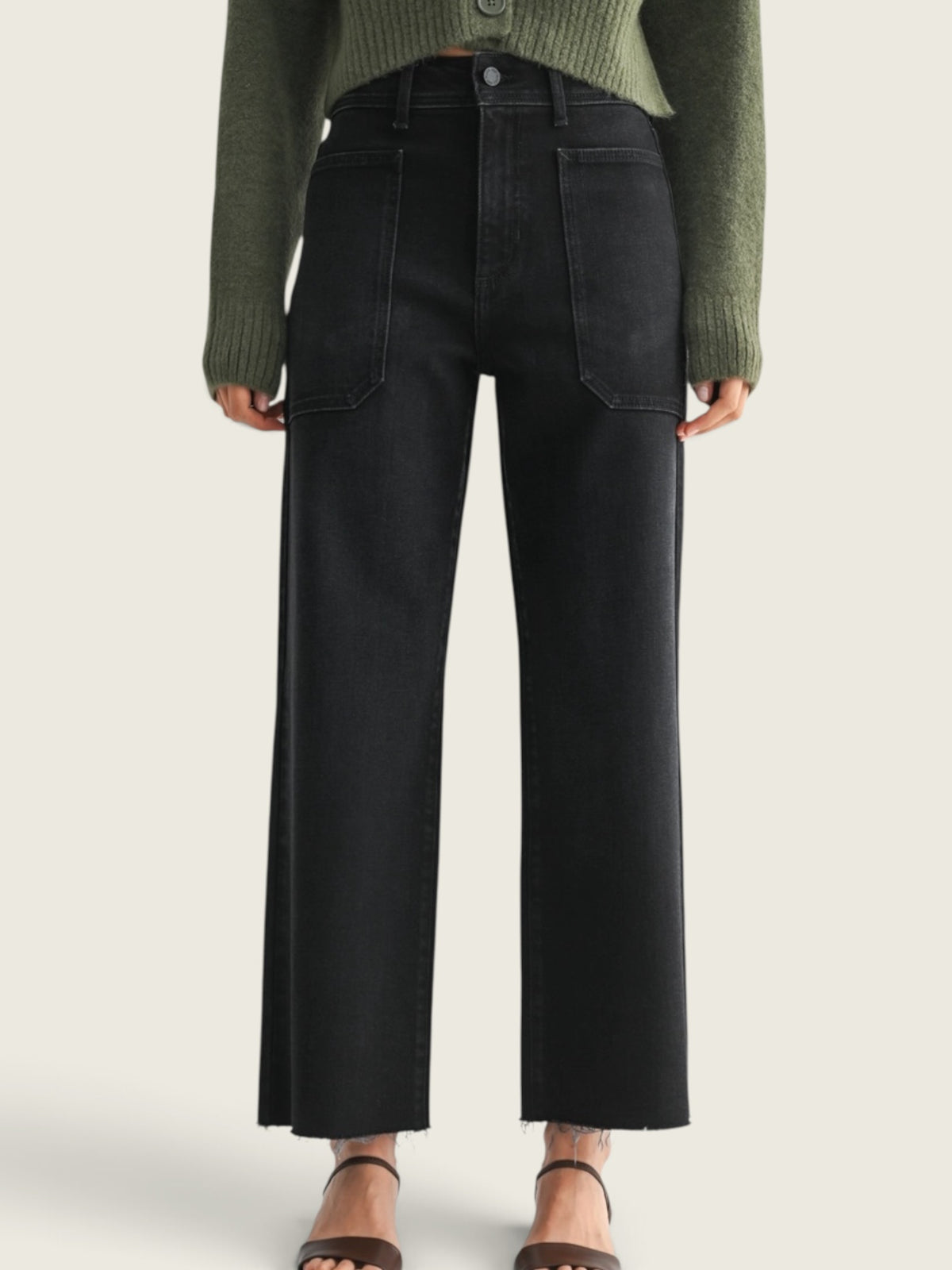 High Rise Utility Wide Leg