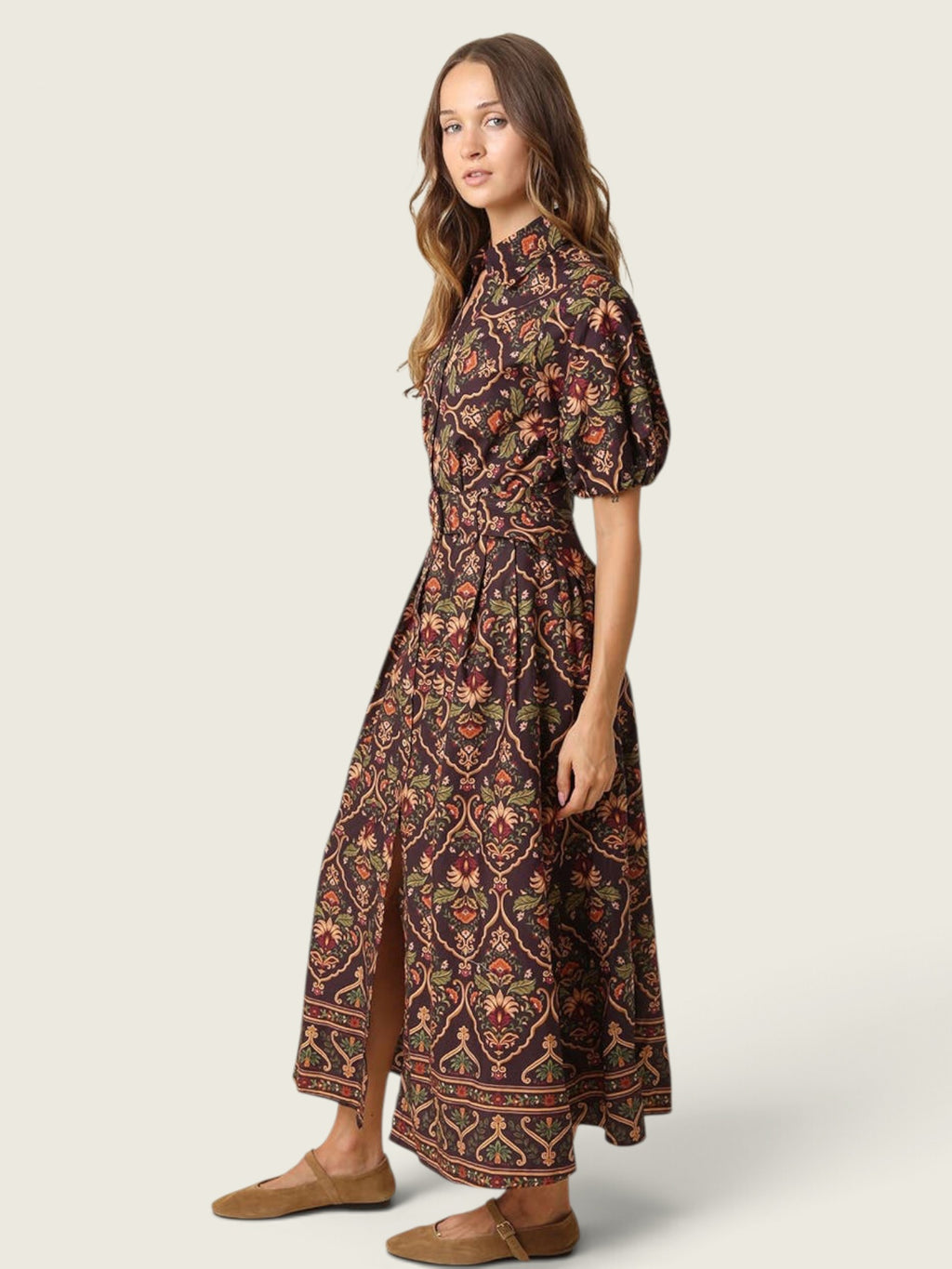 Lucy Paisley Midi Dress