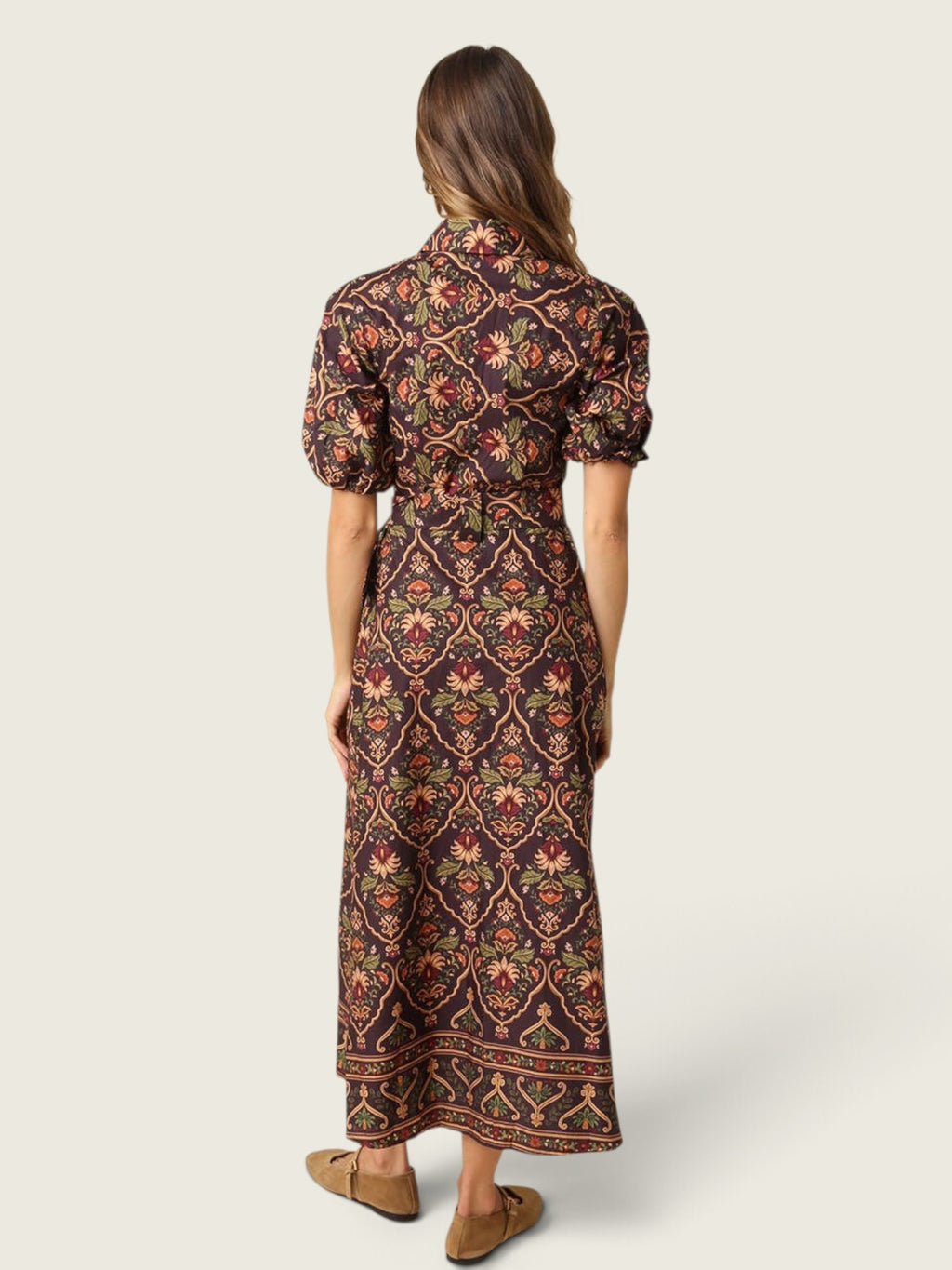 Lucy Paisley Midi Dress