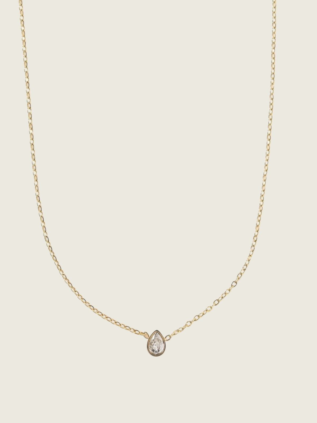 Paloma Pear Drop Gold Necklace