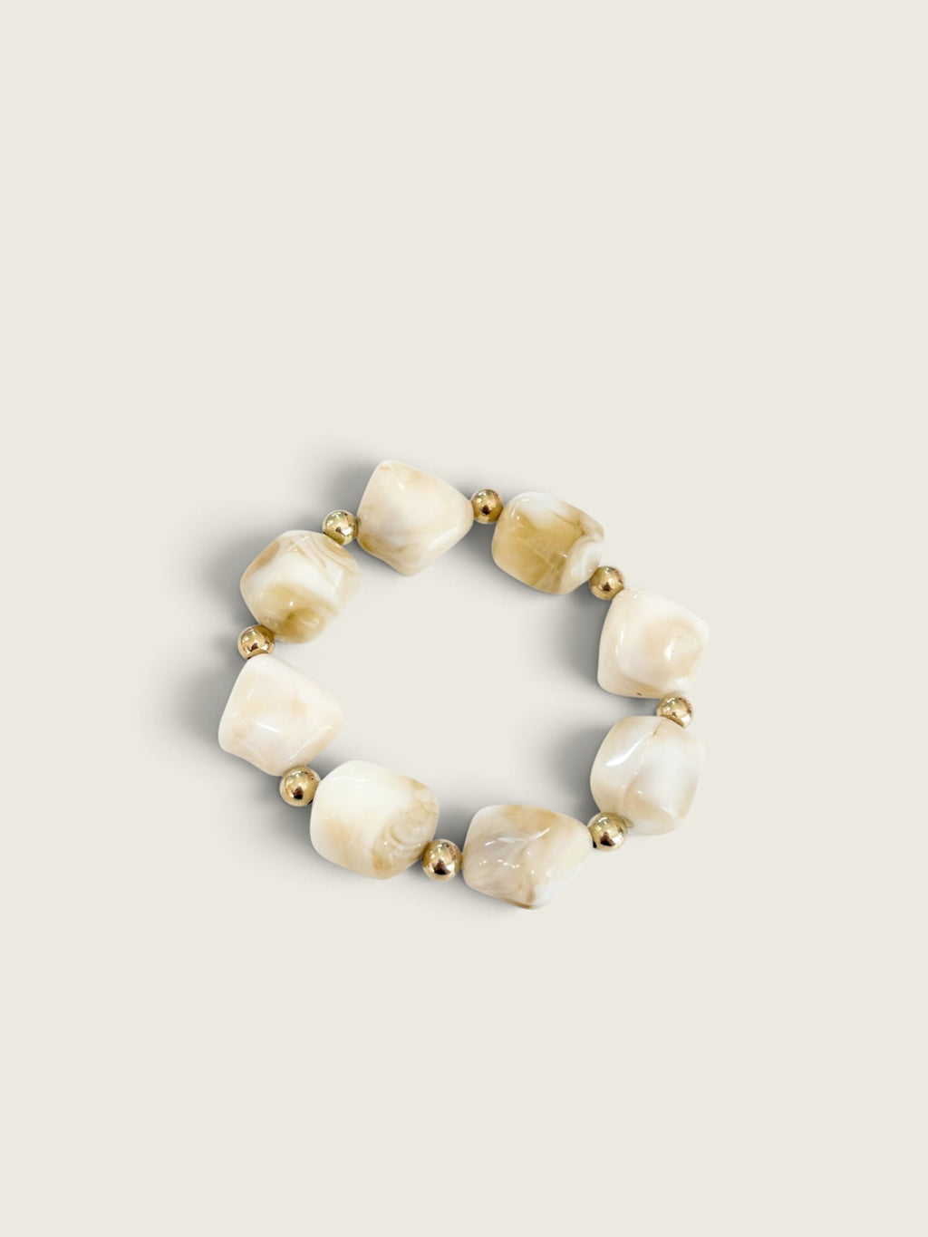 Cooper Cream Chunky Beaded Bracelet