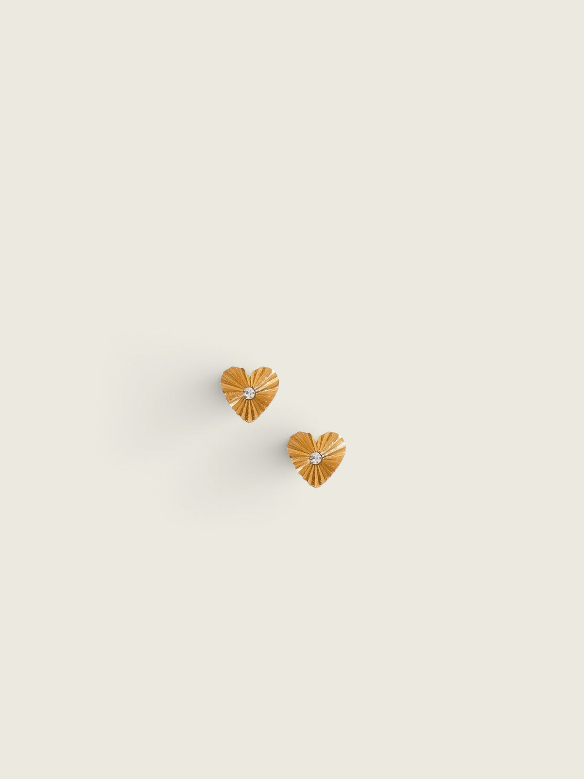 Screwback Stud Earrings - Andrea Heart