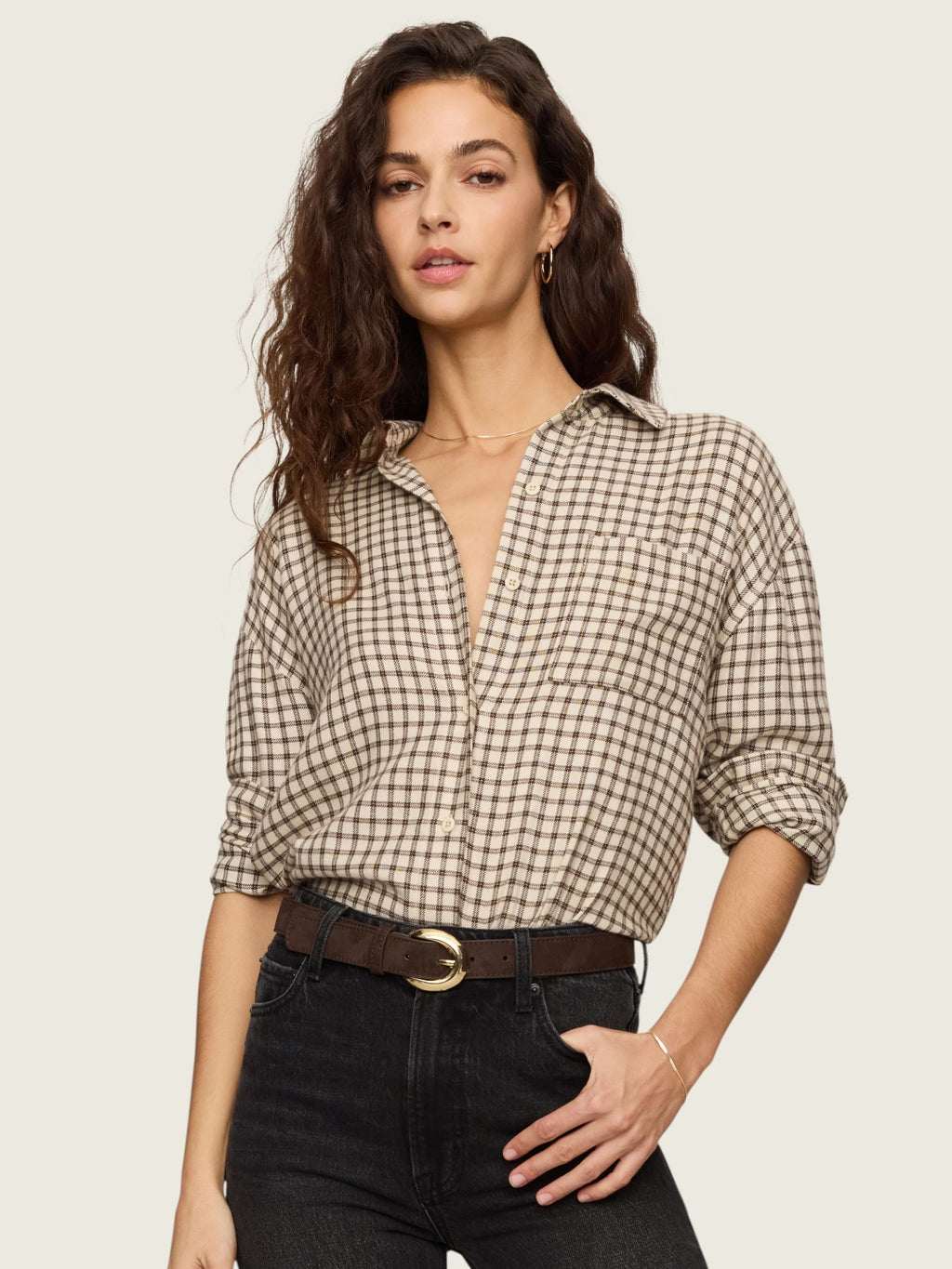 River Plaid Button Up