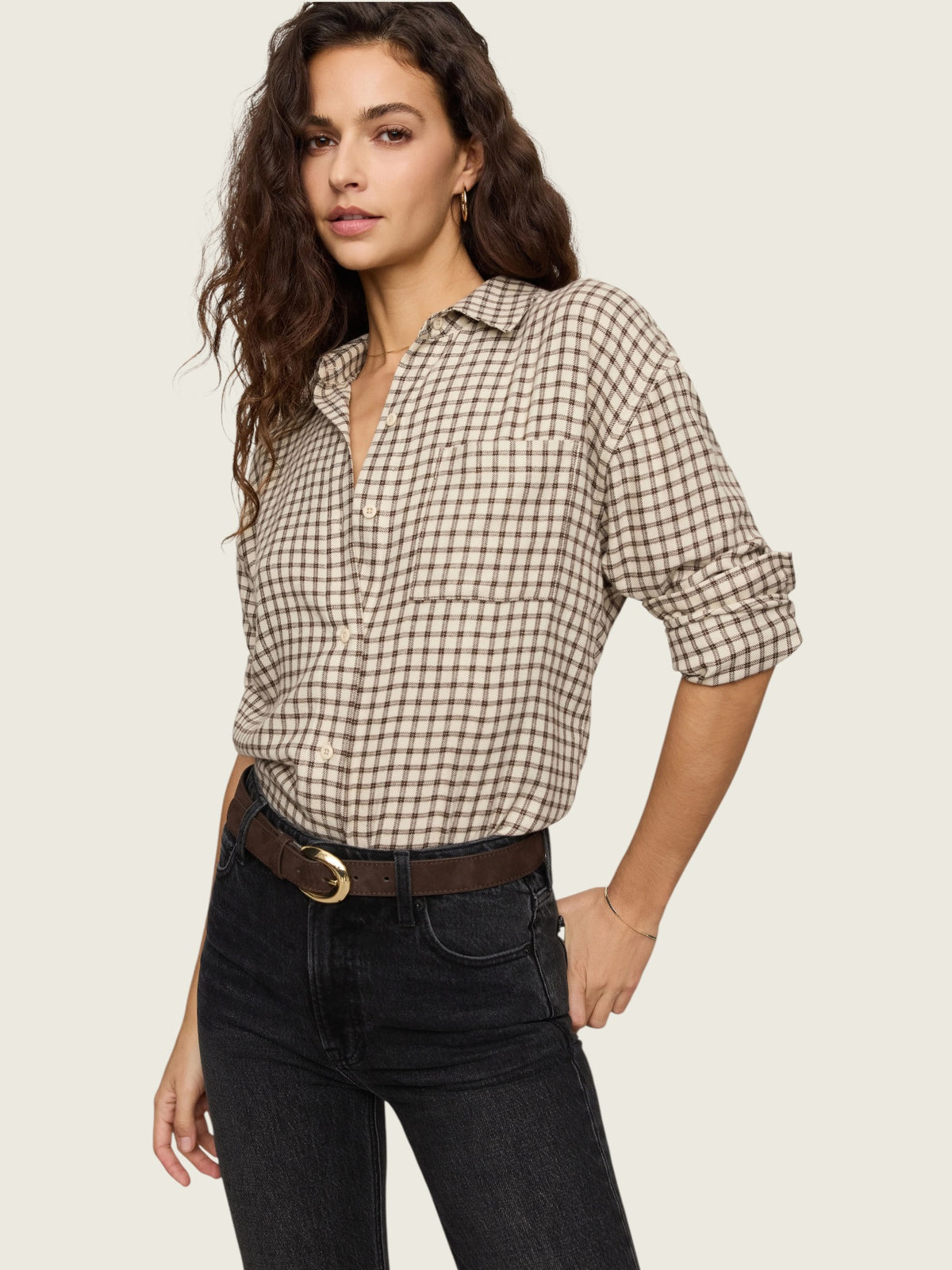 River Plaid Button Up