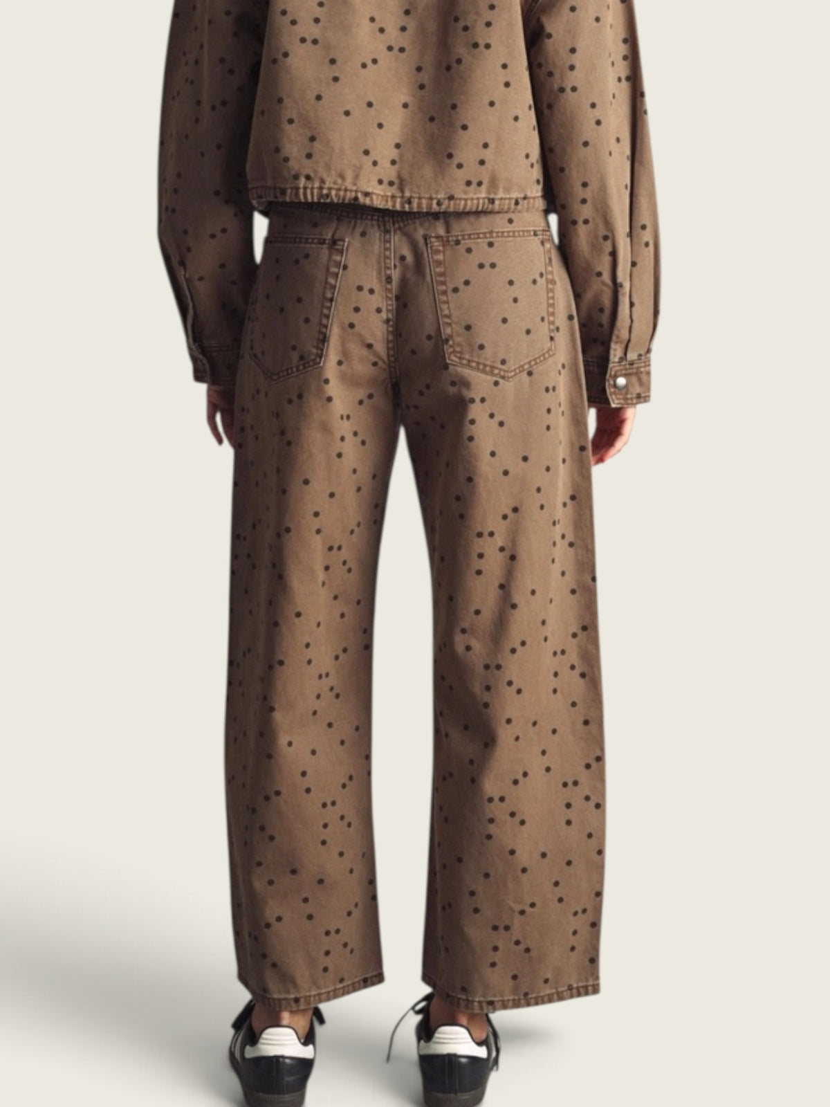 Polka Dot Barrel Pants