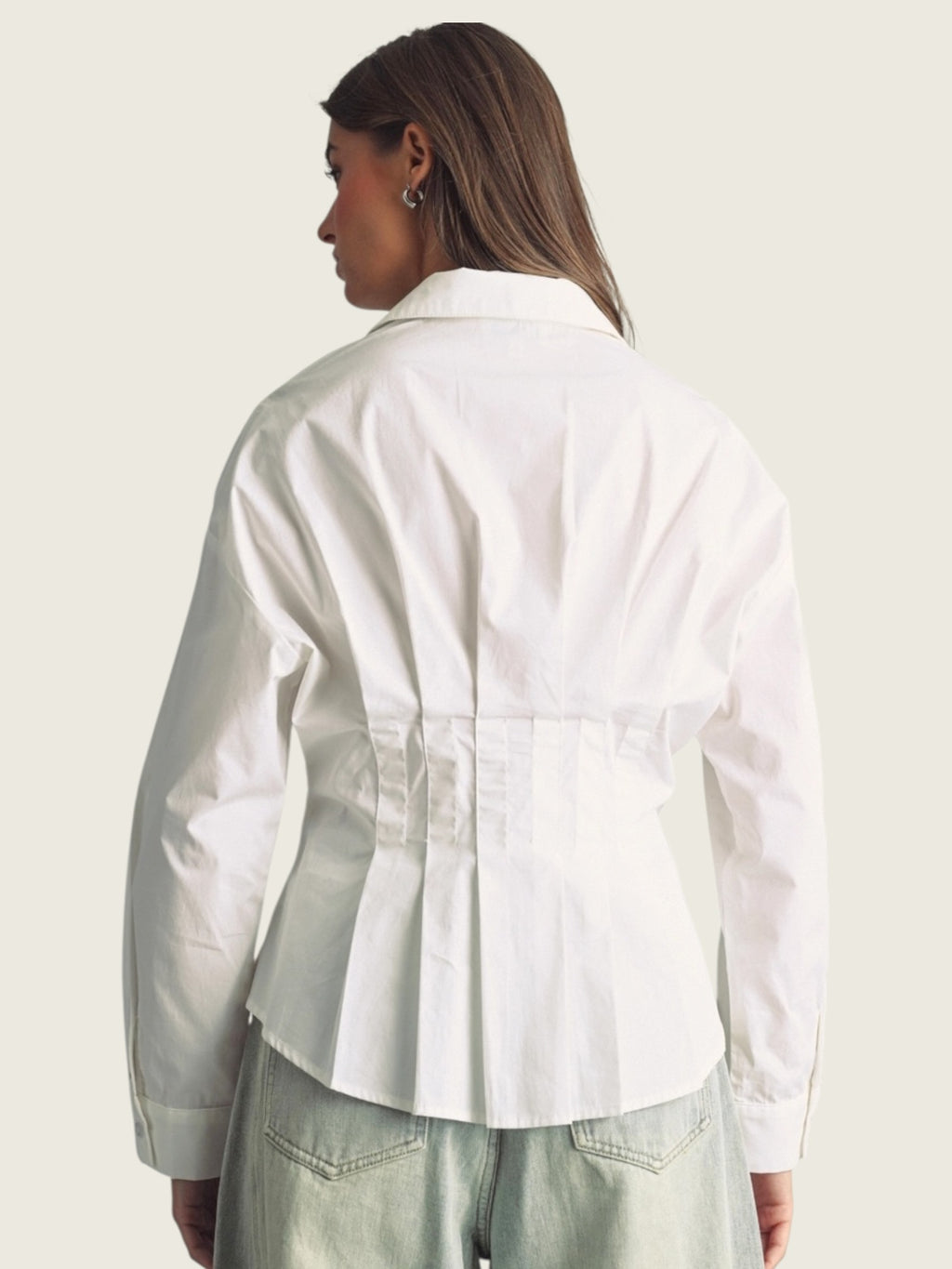 Cinched Pintuck Blouse