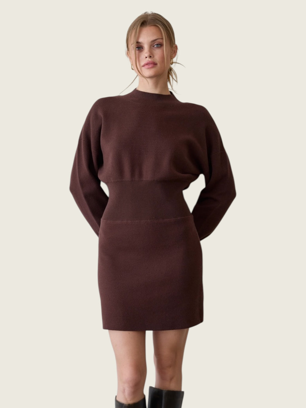 Lindsey Cinch-Waist Mini Dress