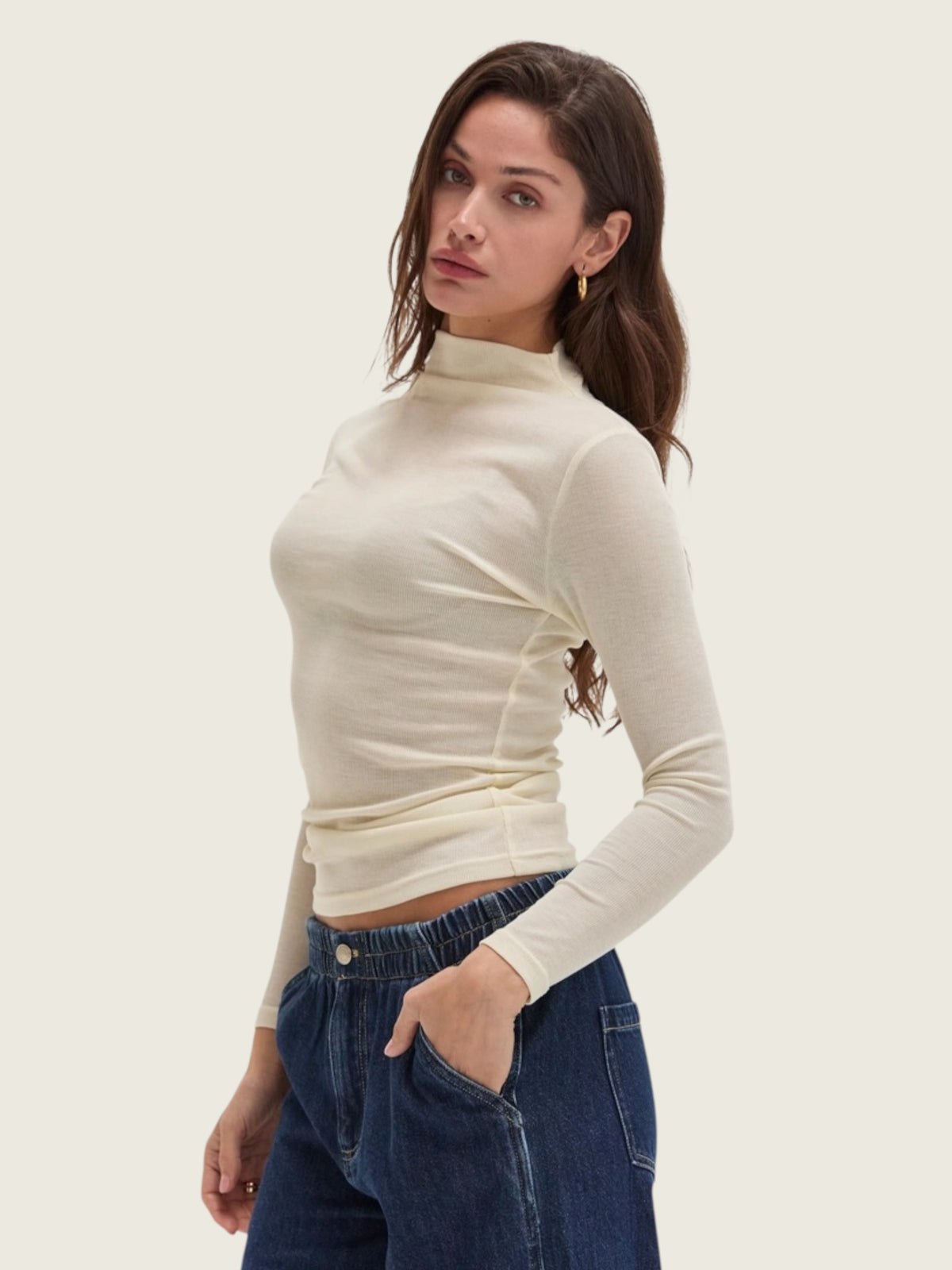 Claire Mock Neck Top