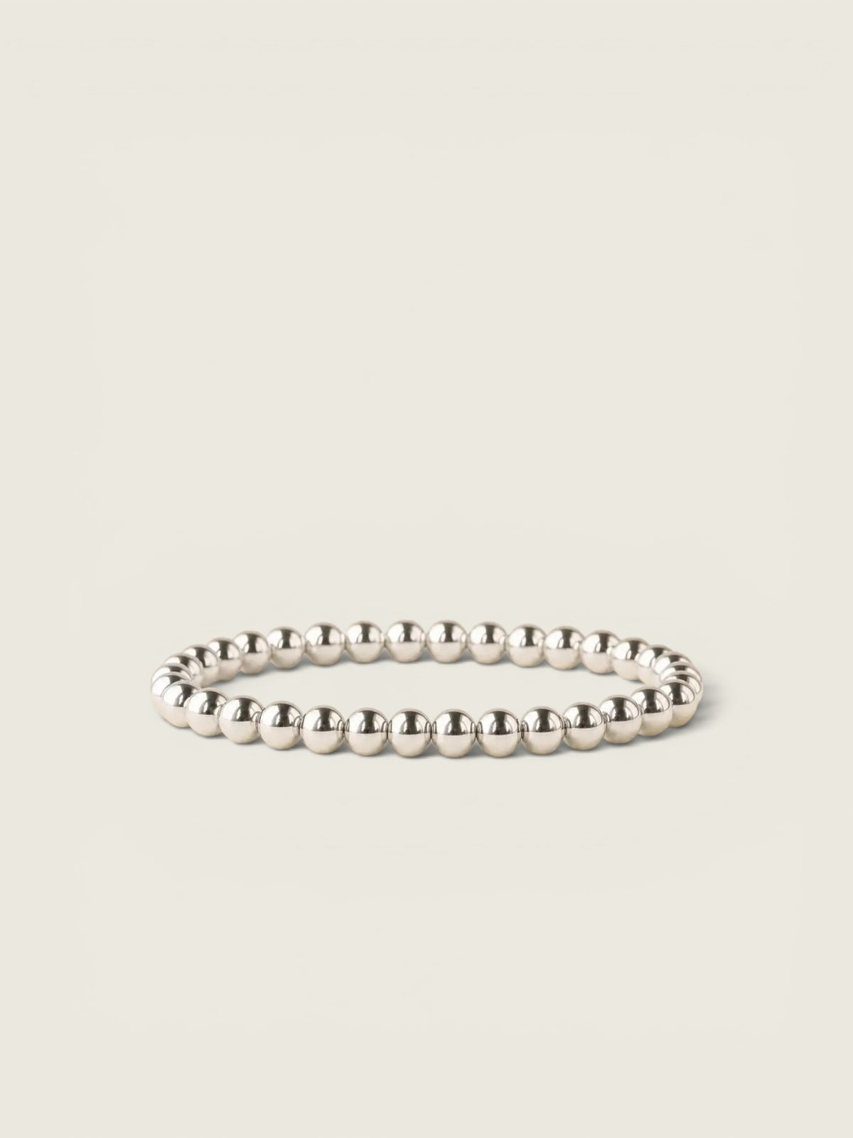 6mm Silver Stacking Bracelet - Smooth