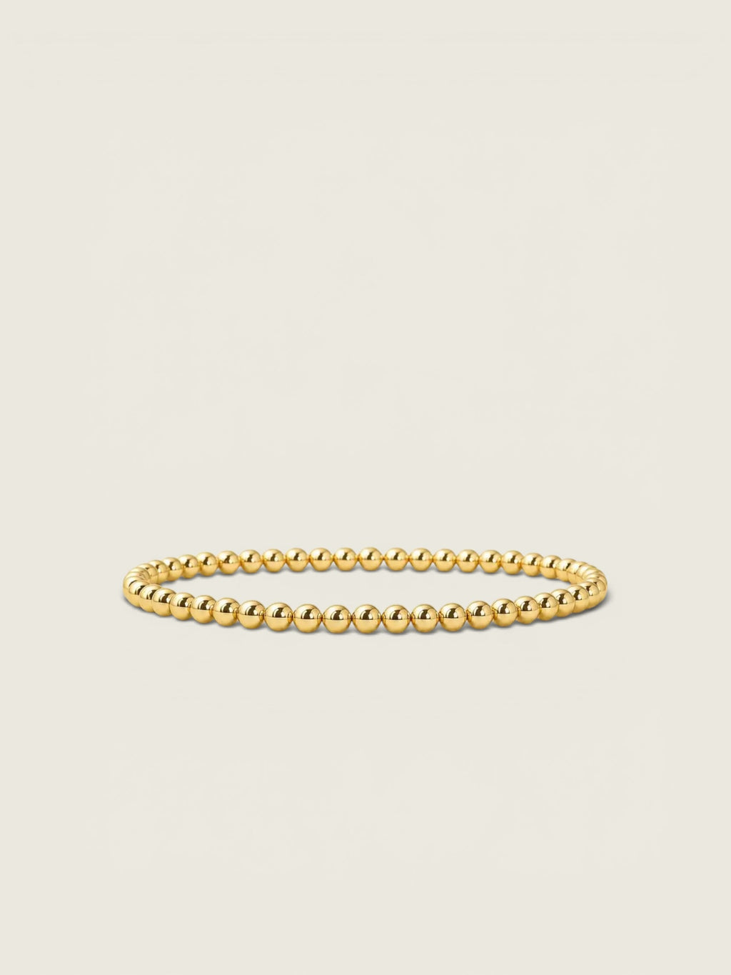 4mm Gold Stacking Bracelet - Smooth