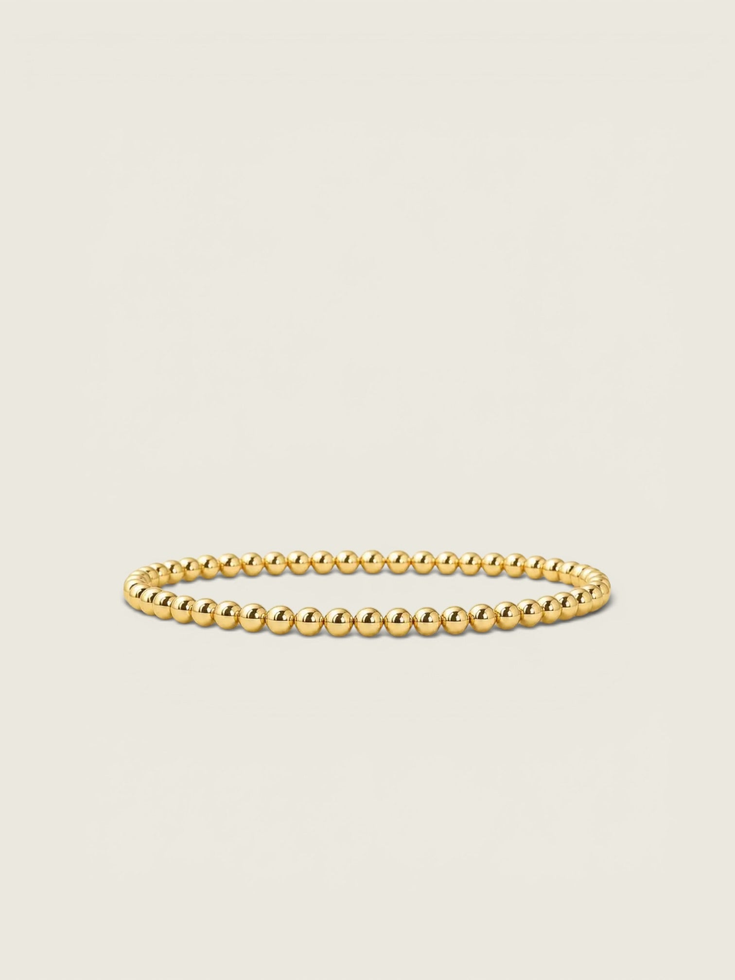 4mm Gold Stacking Bracelet - Smooth