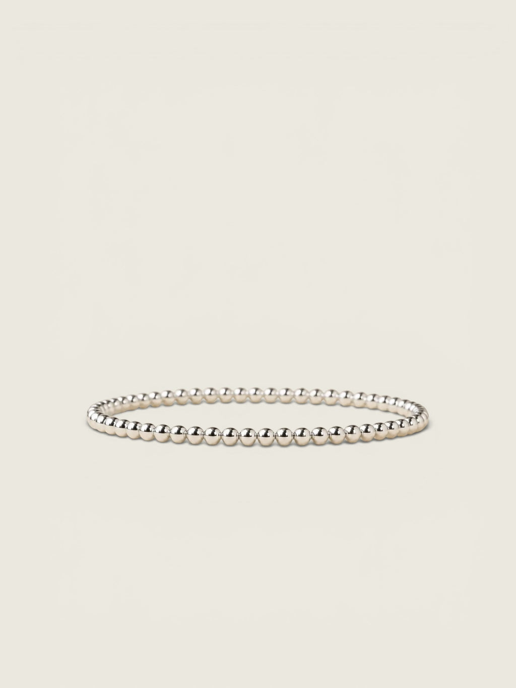 4mm Silver Stacking Bracelet - Smooth